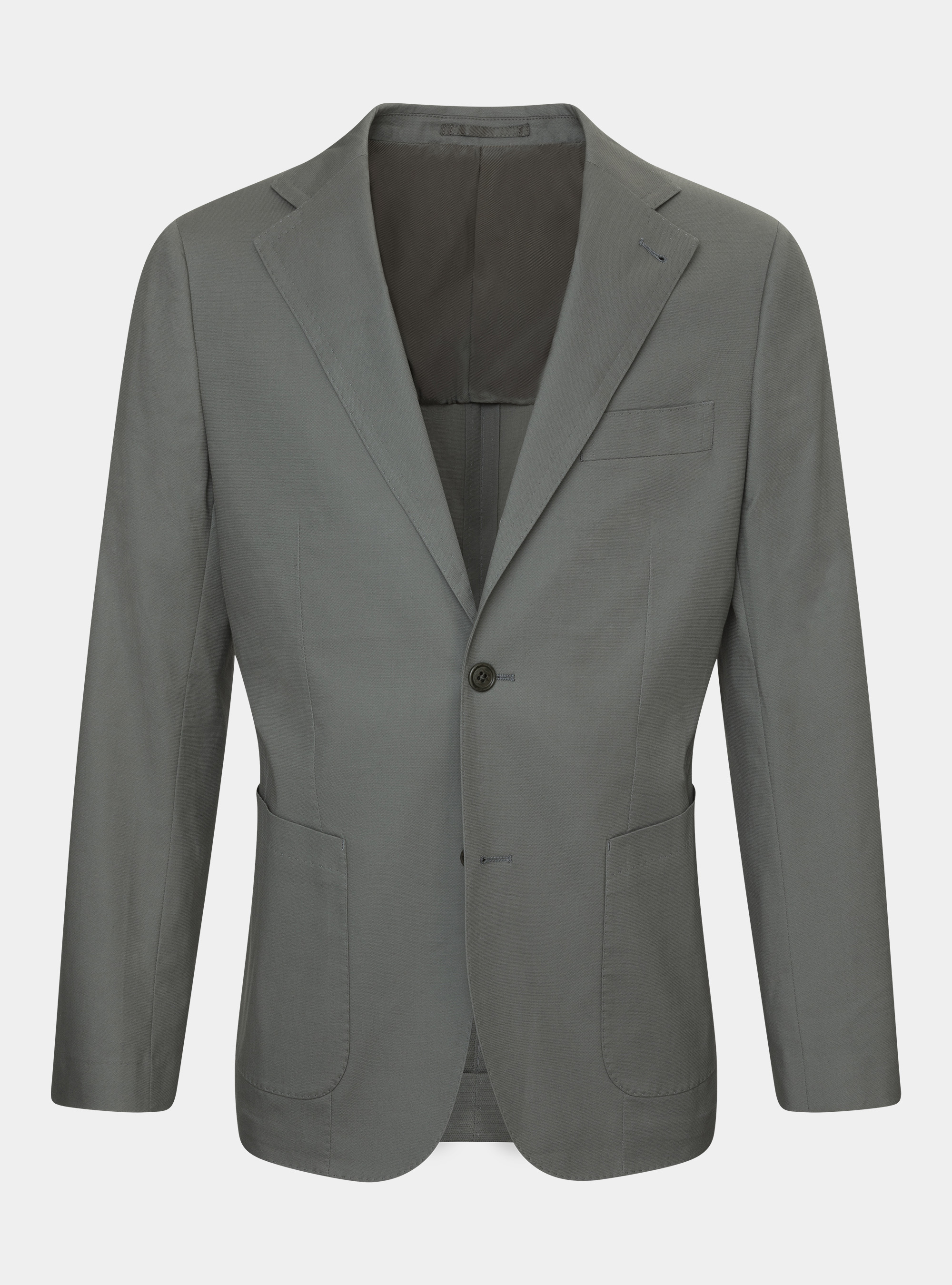 Giacca per abito in cotone stretch armaturato, SALVIA 0602C