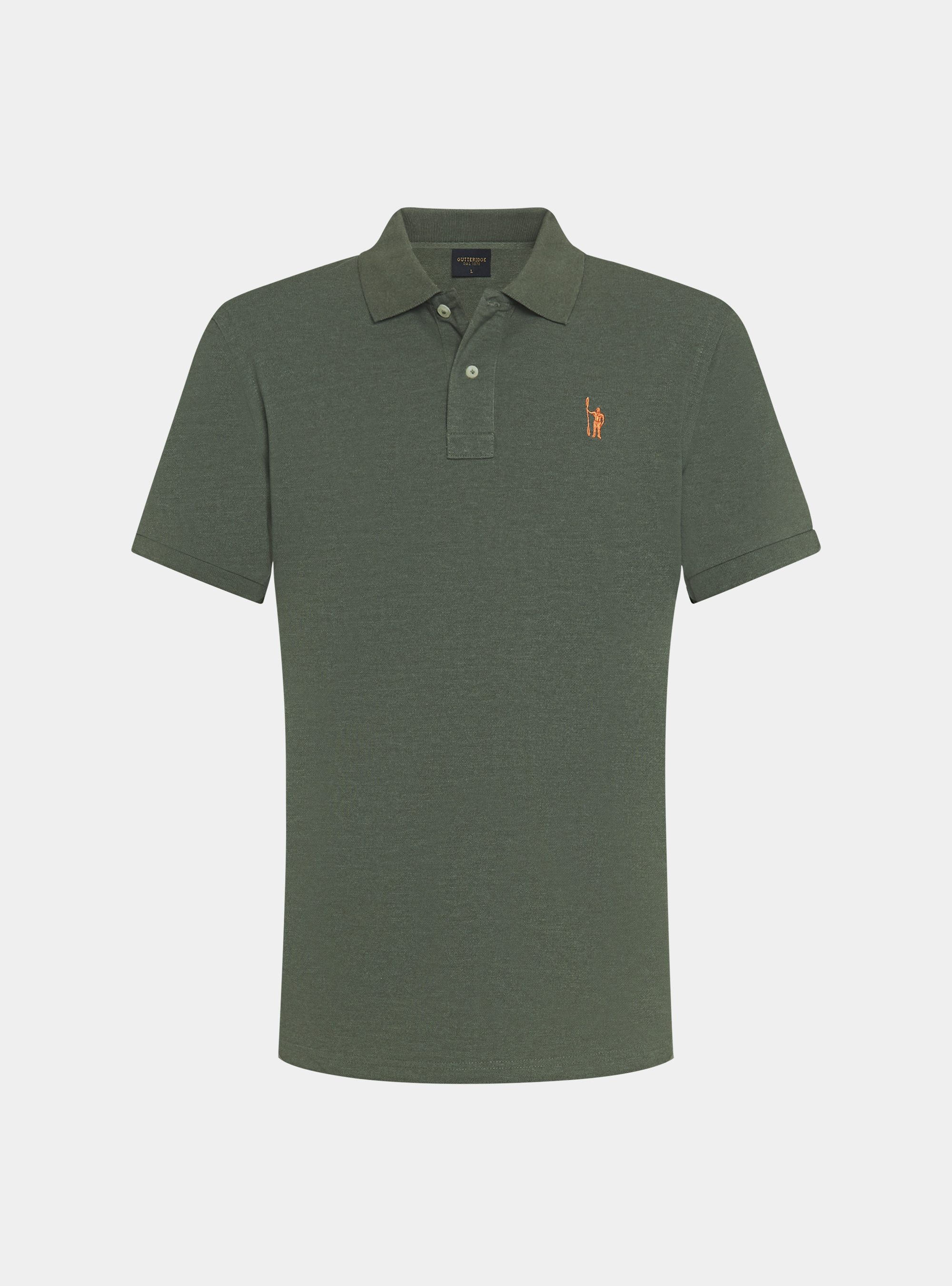 Piqu&eacute; polo shirt with embroidery, SALVIA 0602C