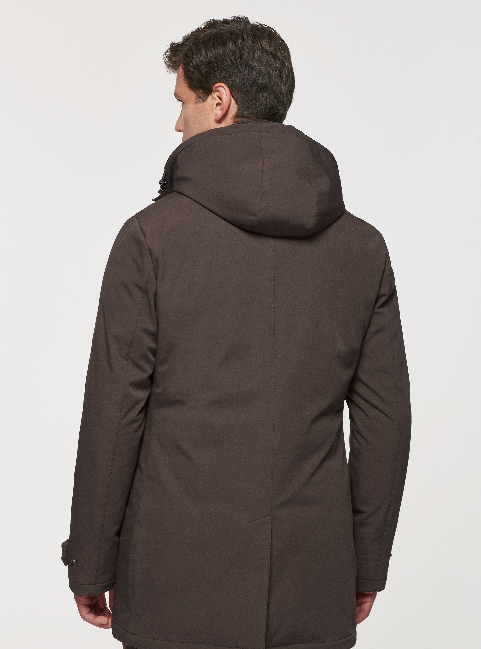 Giubbotto con imbottitura riciclata, MARRONE