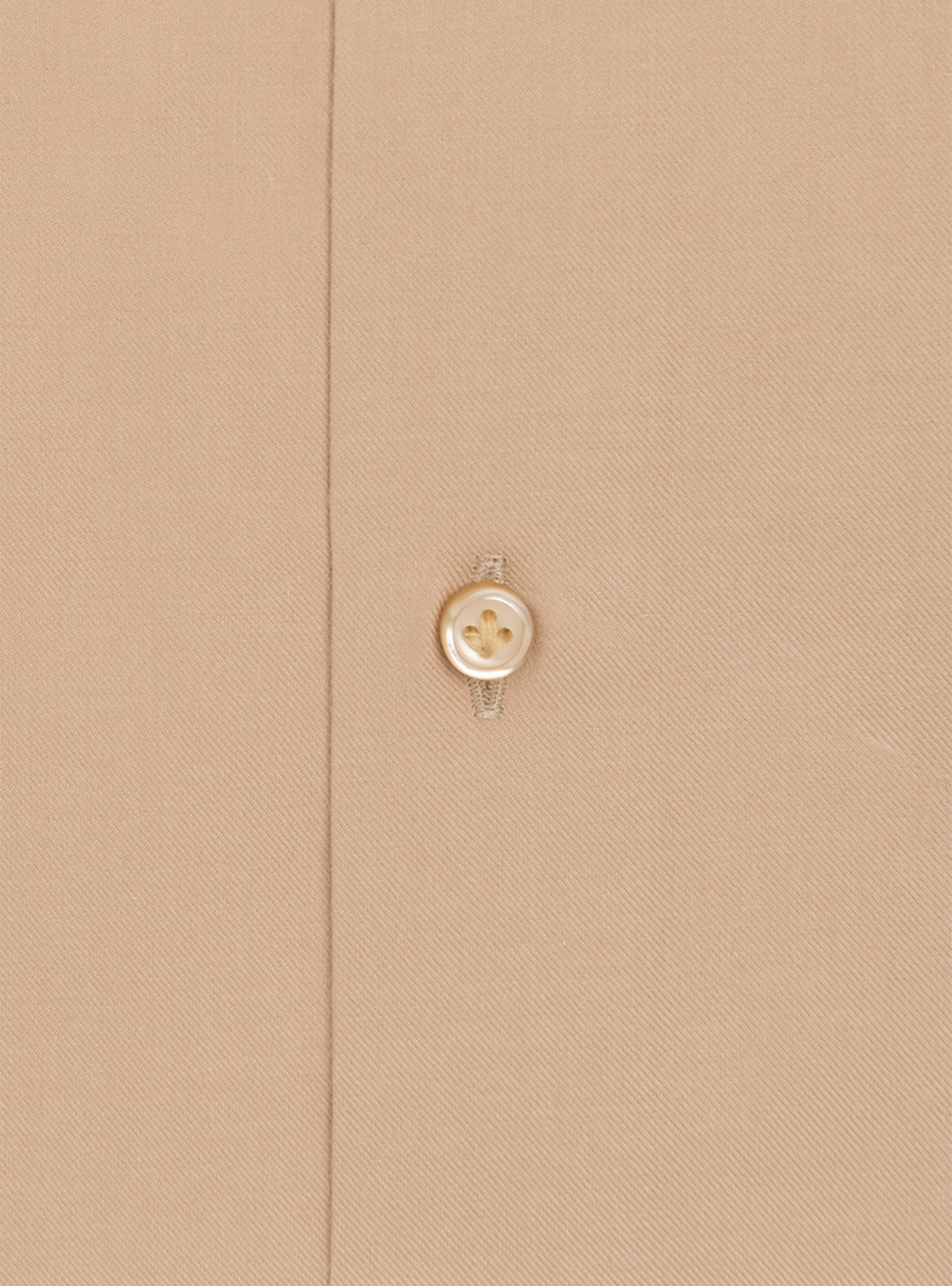 Camicia in flanella unita di cotone, SABBIA