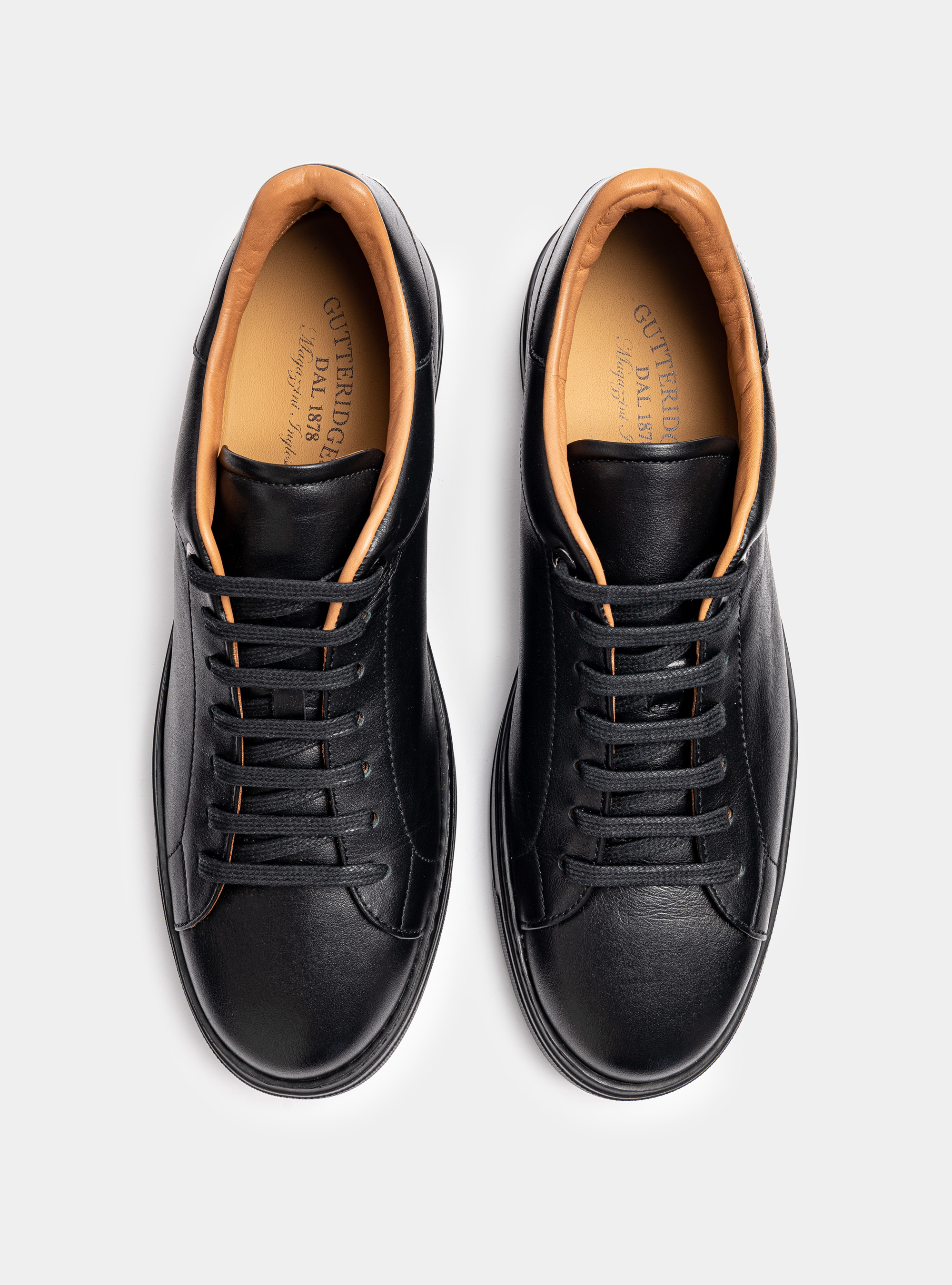 Sneakers in pelle, NERO