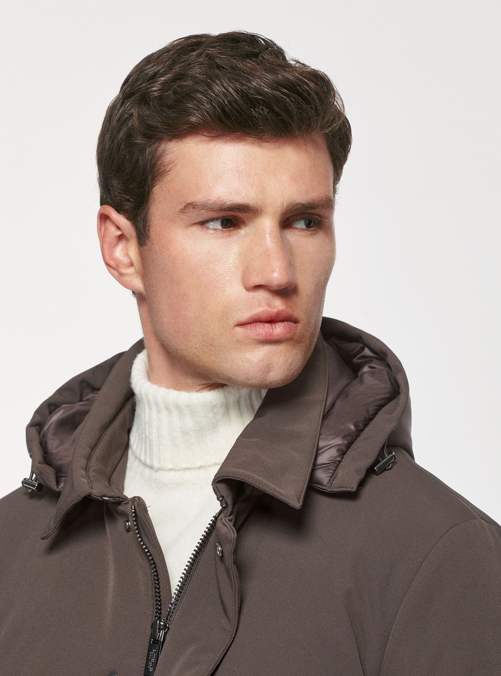 Giubbotto con imbottitura riciclata, MARRONE