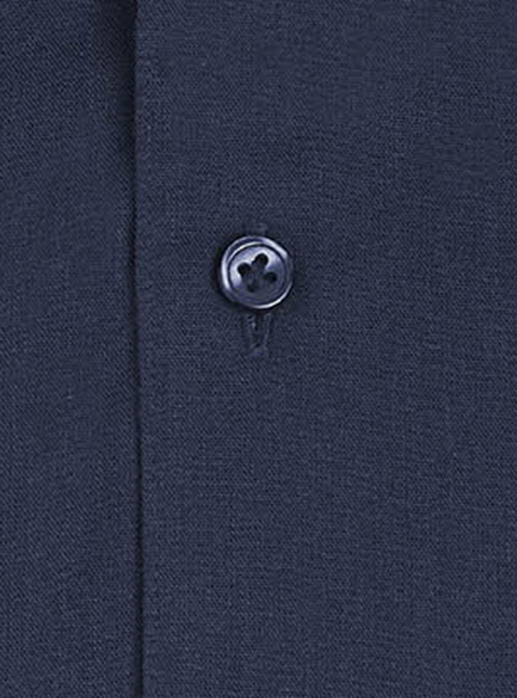 Camicia in flanella di cotone, BLU NAVY