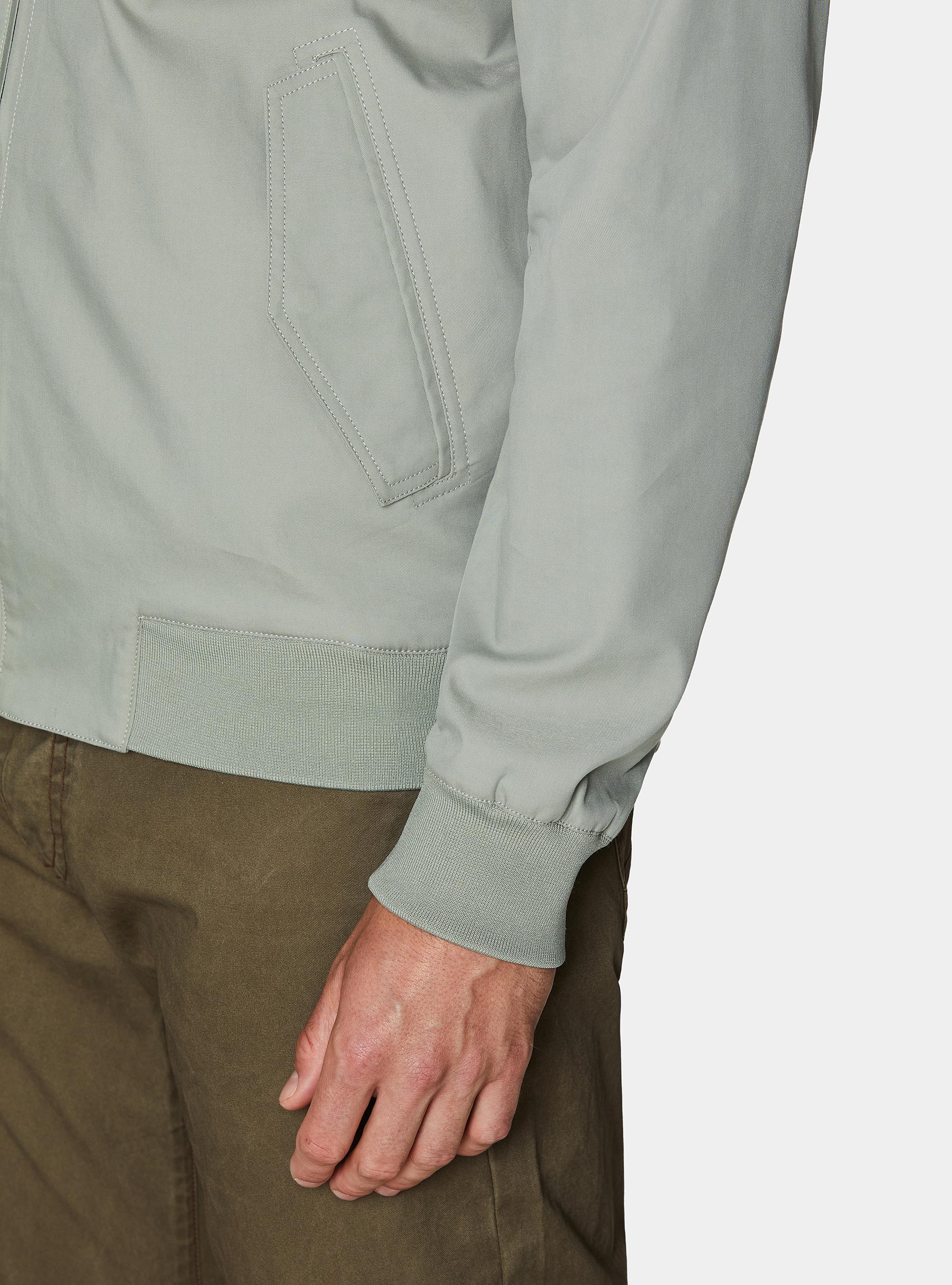 Cazadora bomber en mezcla de algod&oacute;n, SALVIA 0602C