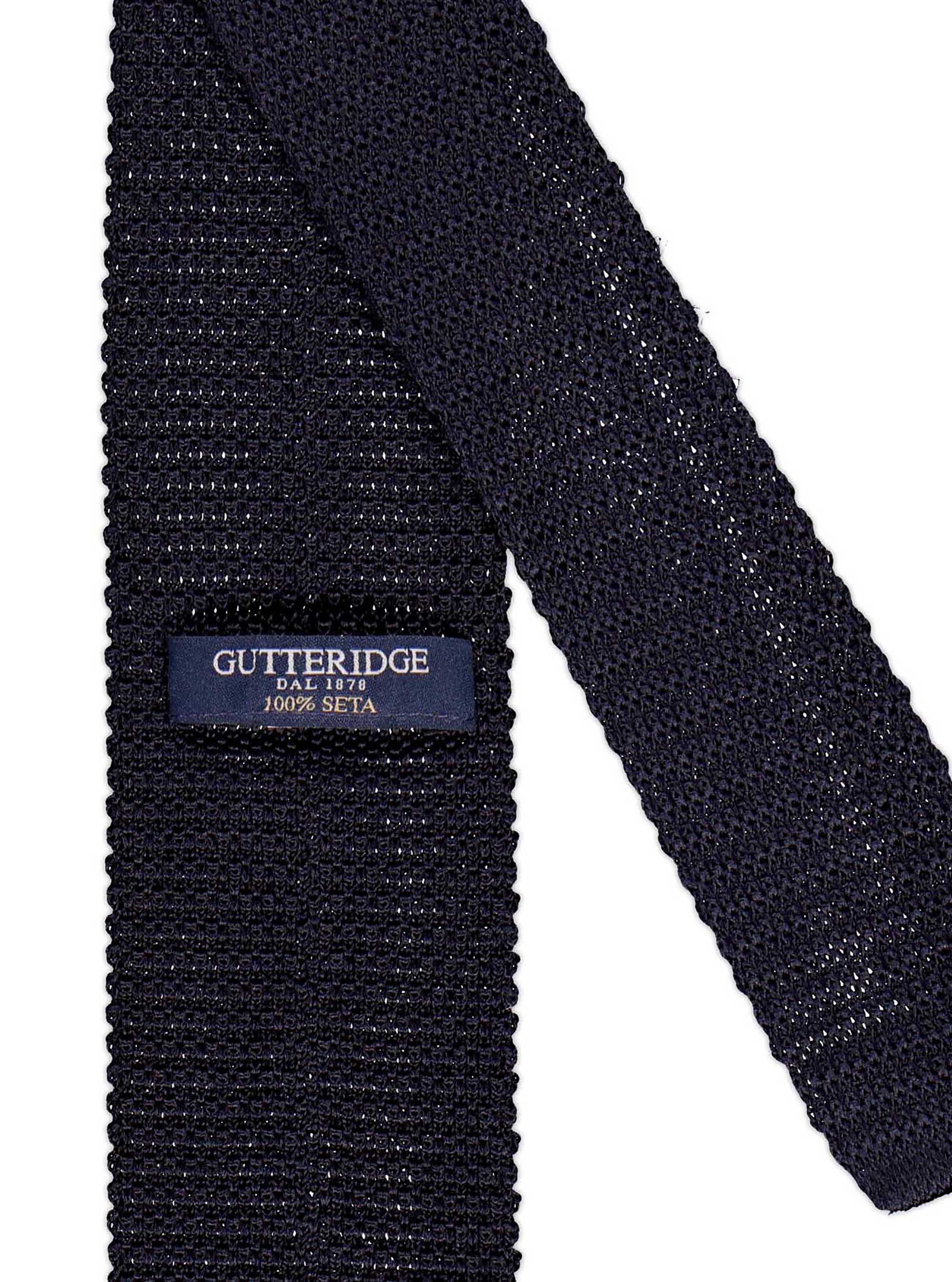 Cravatta a maglia tinta unita, NAVY BLUE