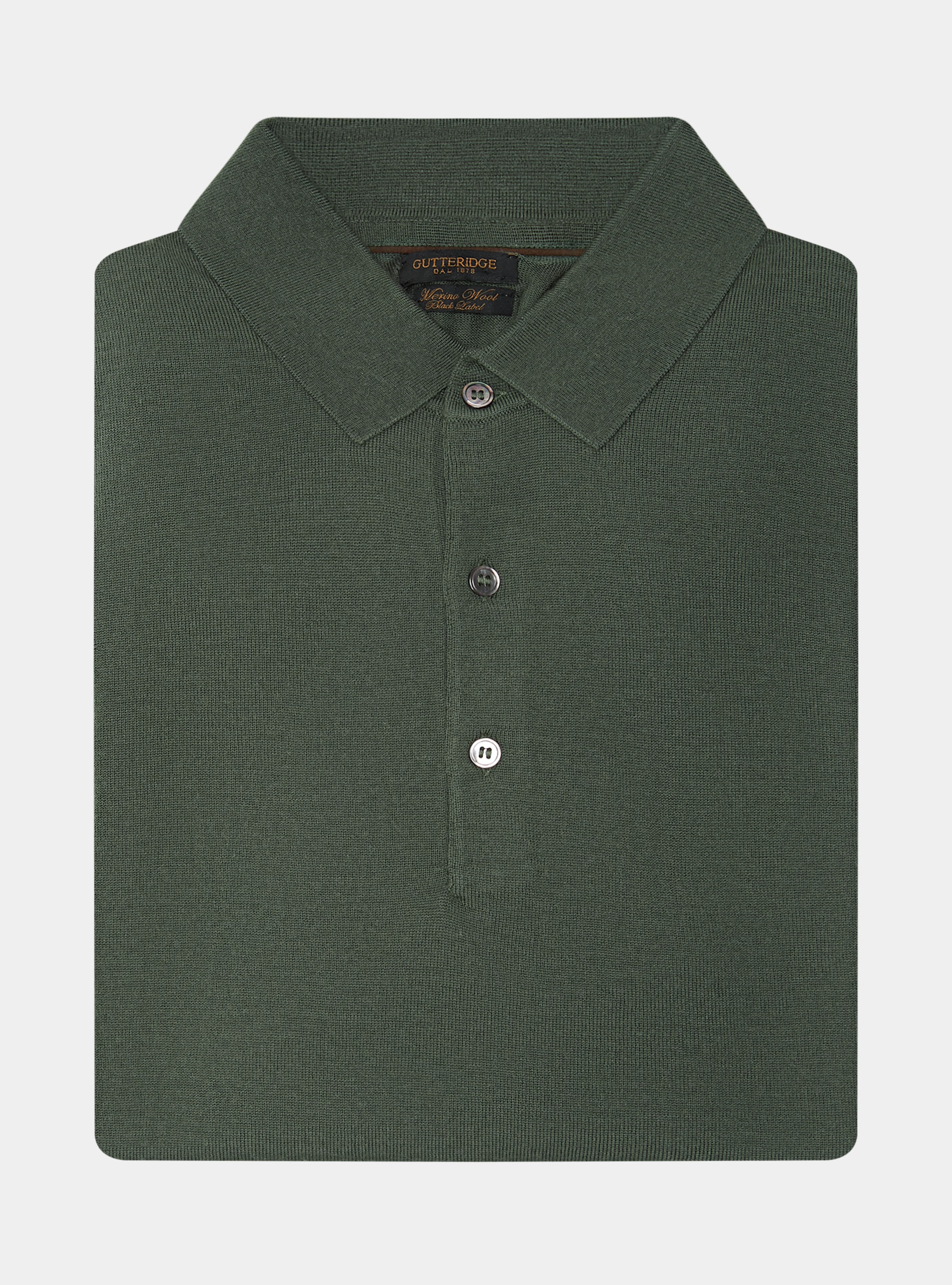 Polo de pura lana merina extrafina, MILITARE 0609C