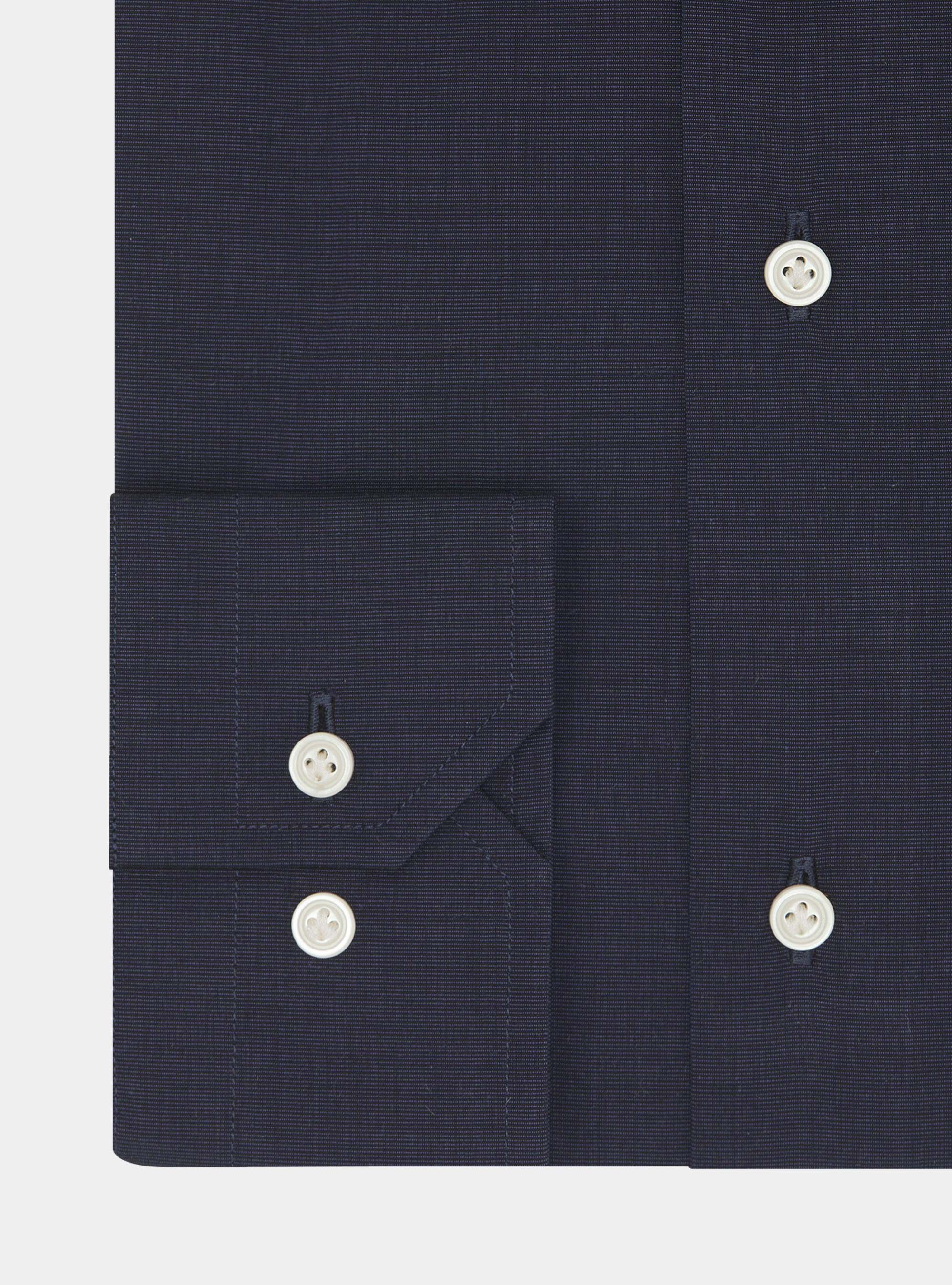 Cotton shirt fil a fil, NAVY BLUE