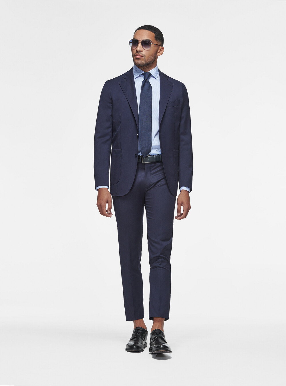 Giacca in pura lana superfine 110's, BLU NAVY