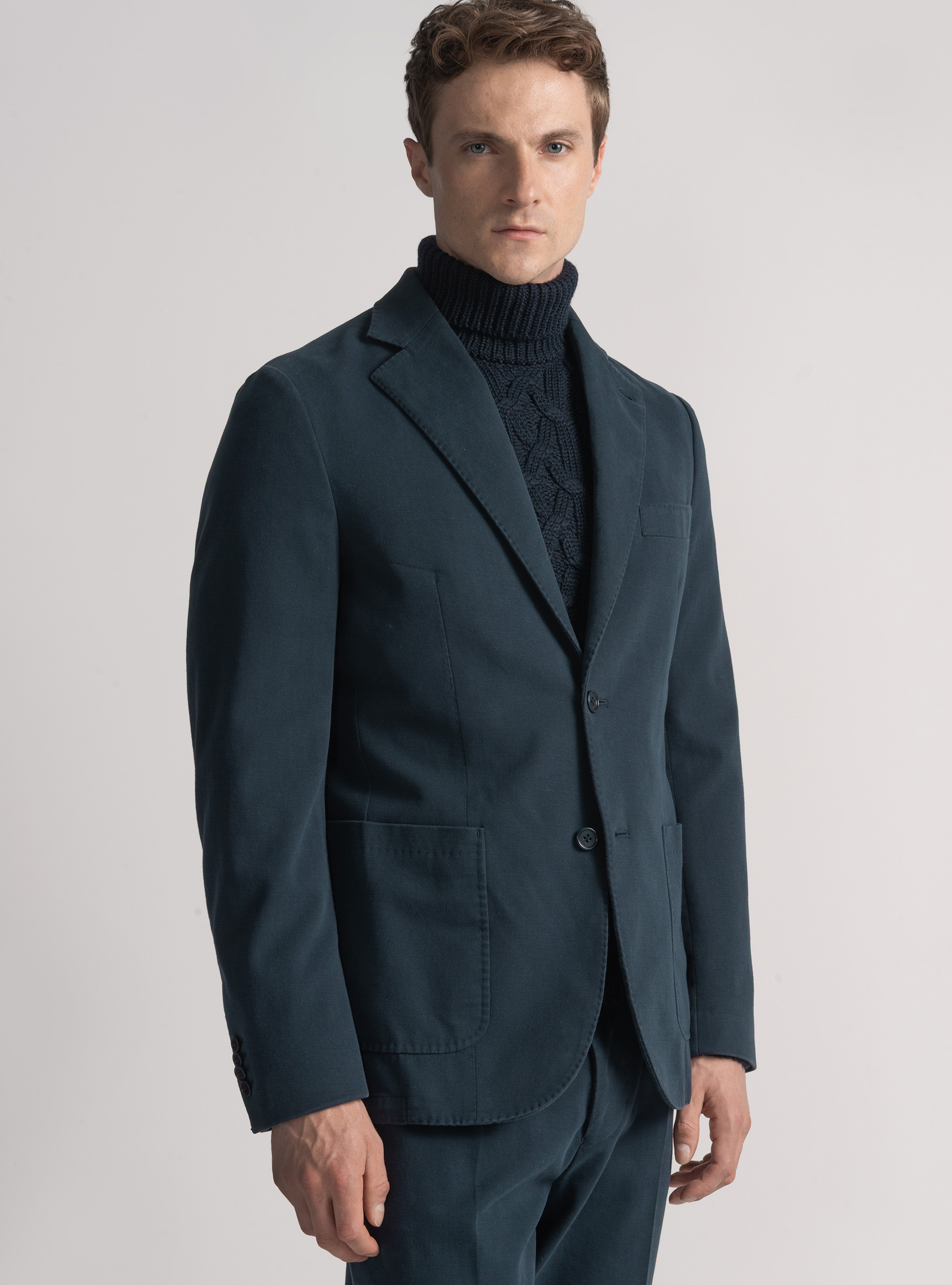 Giacca in cotone e cashmere