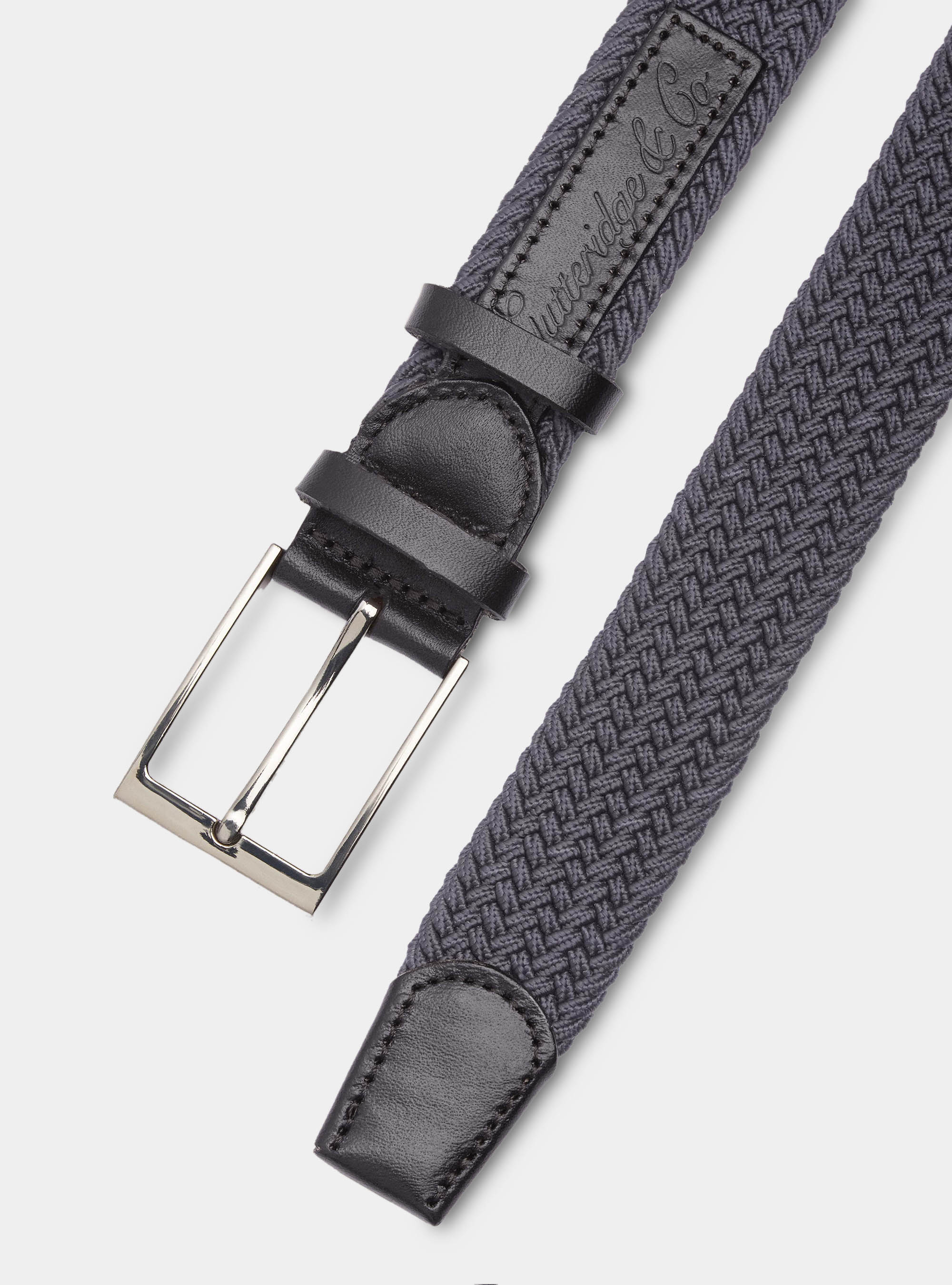 Cintura con logo, ASFALTO