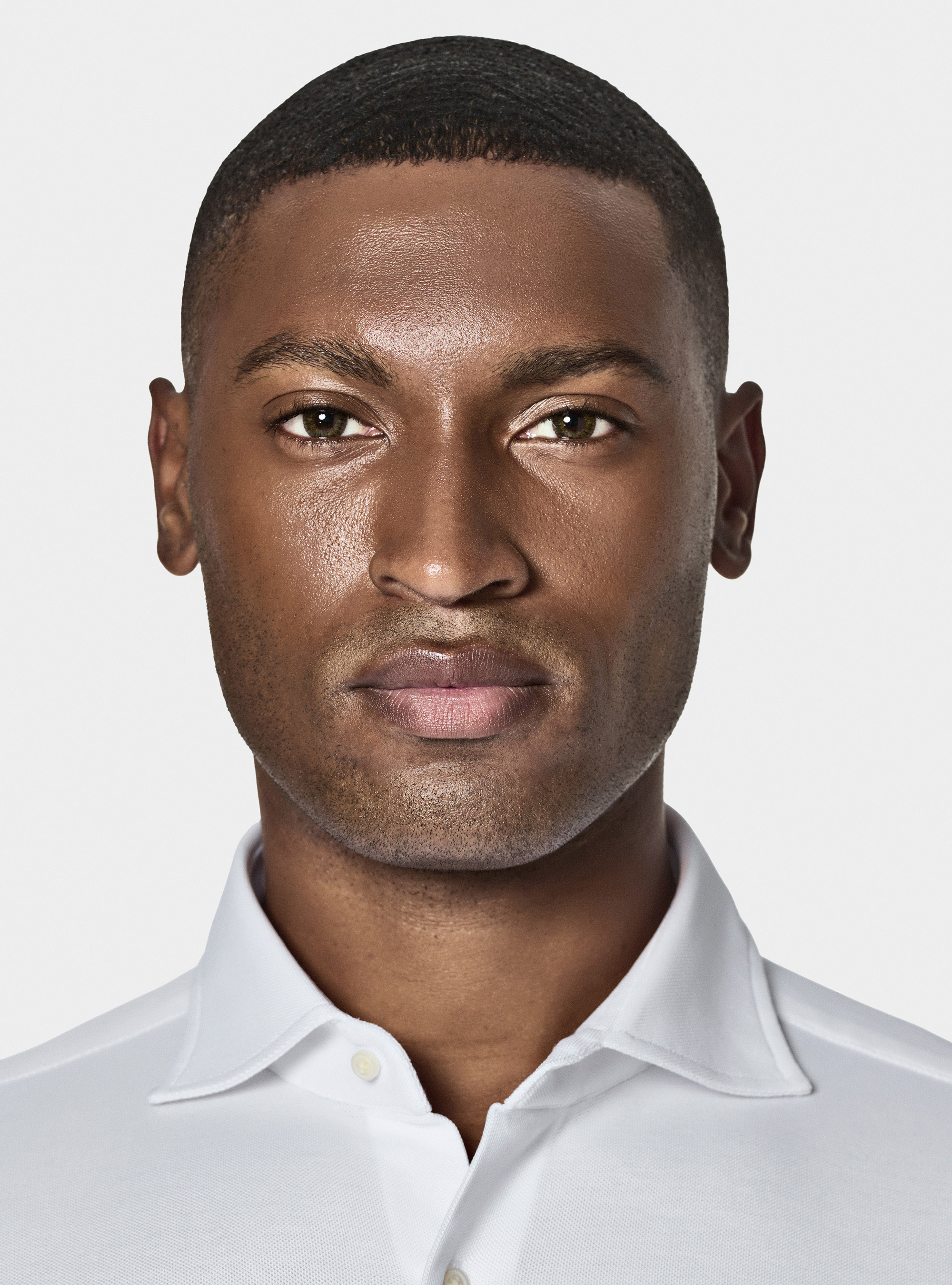 Camicia a polo GT01 in misto cotone piquet, BIANCO