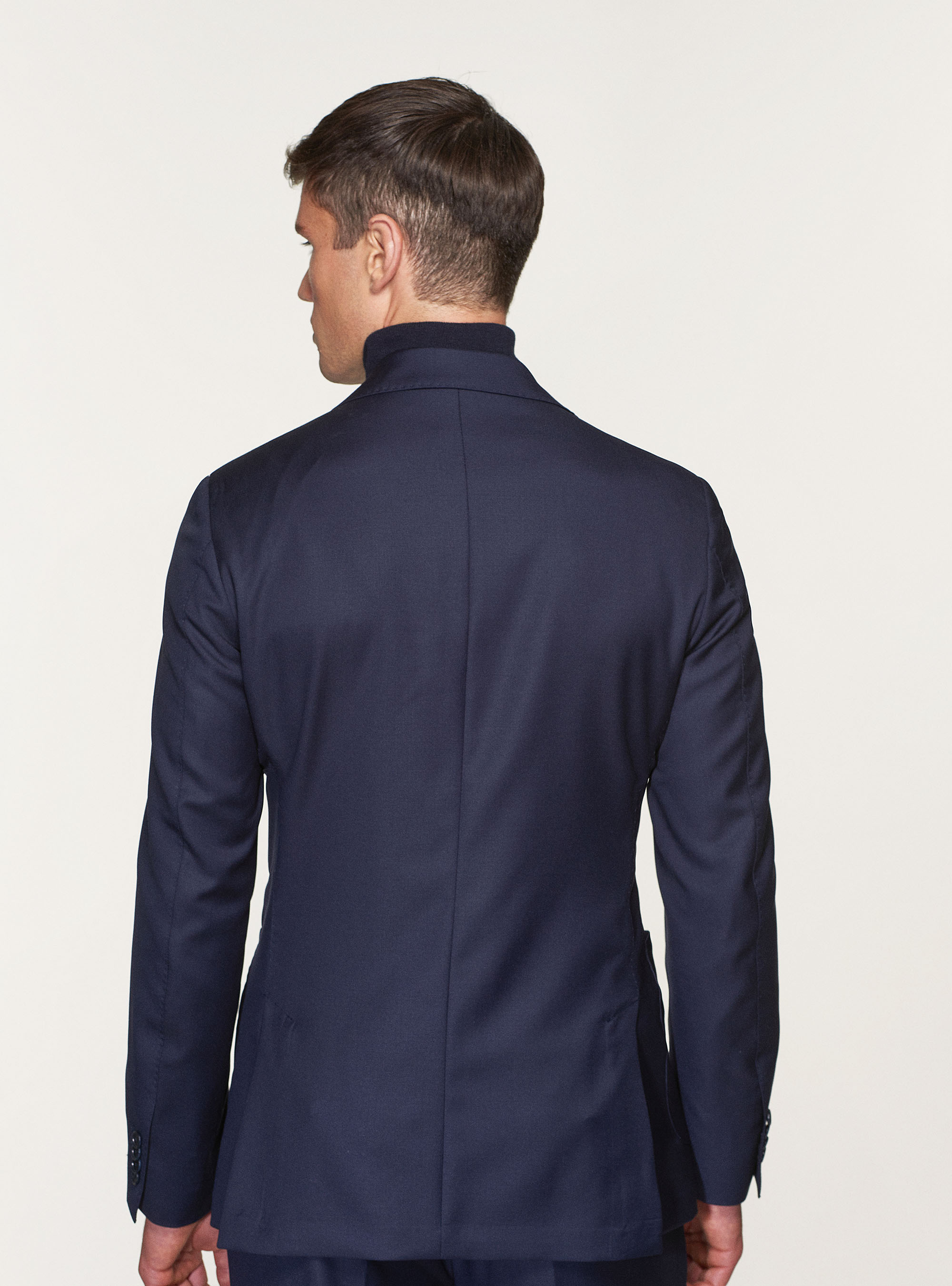 Giacca per abito in pura lana superfine 110's Vitale Barberis Canonico, BLU NAVY
