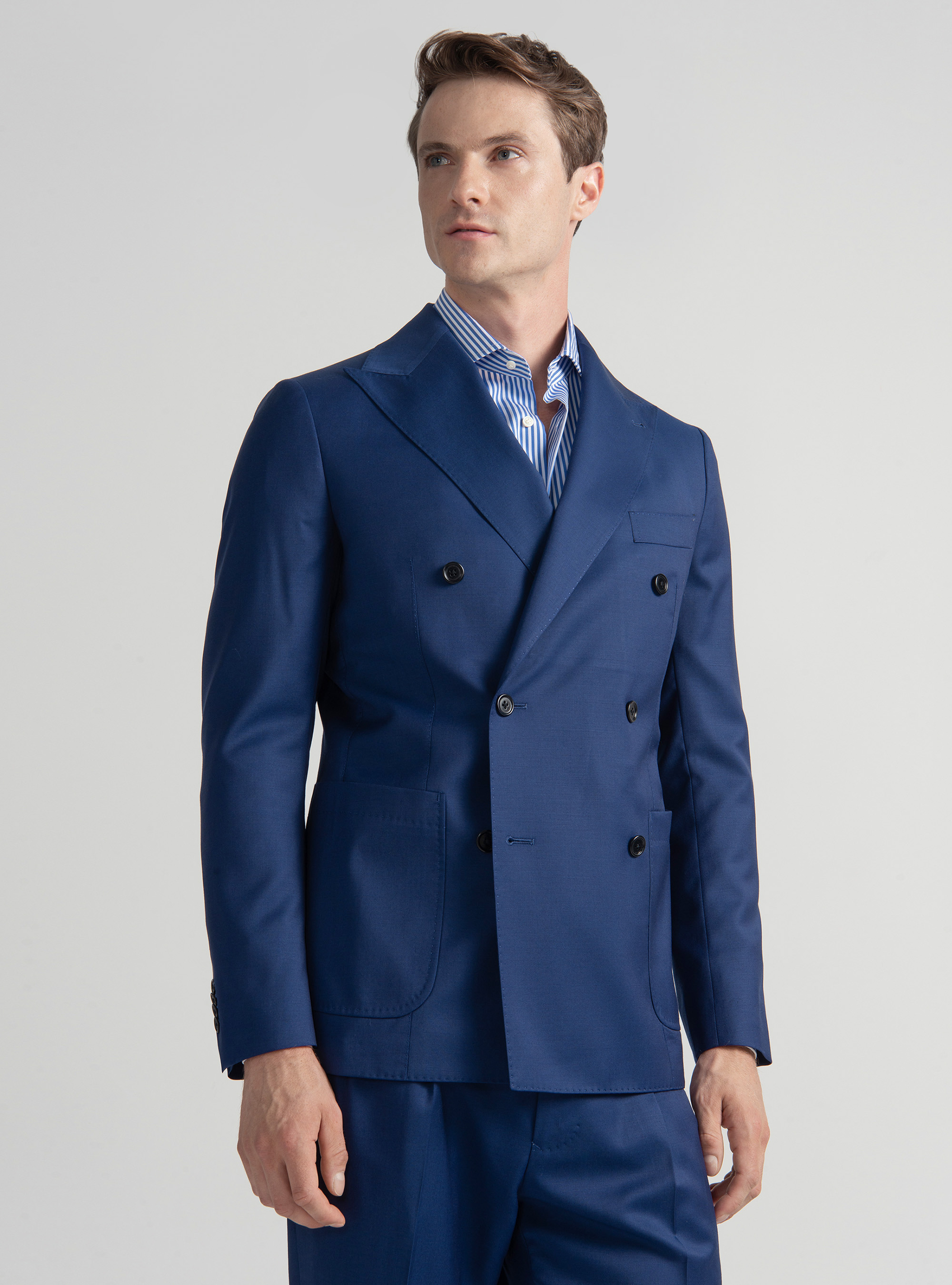 Reda superfine 110's wool suit blazer, BASALT