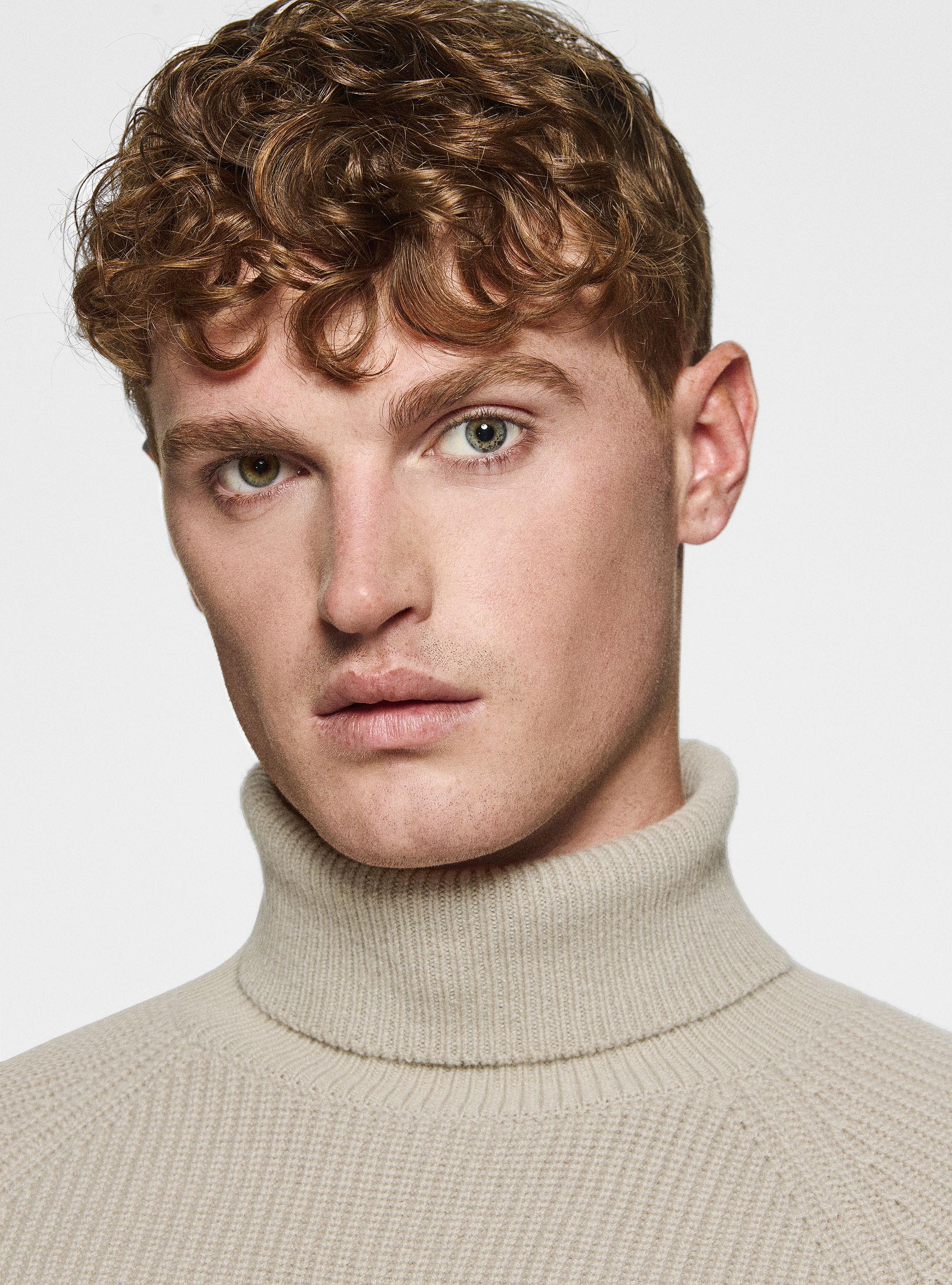 Merino wool pearl rib turtleneck sweater | Gutteridge