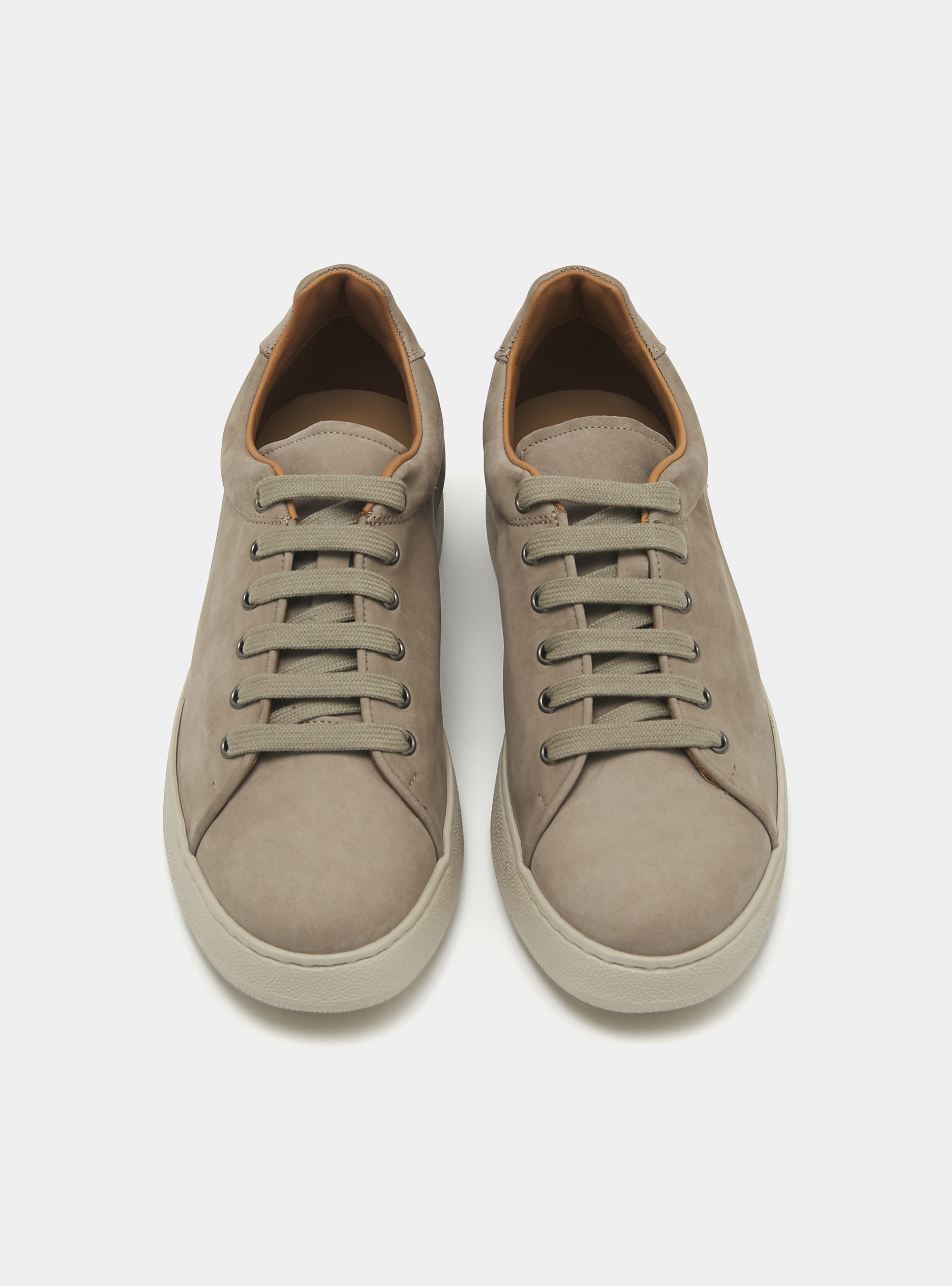 Sneakers in nabuk con suola ultralight, ECRU