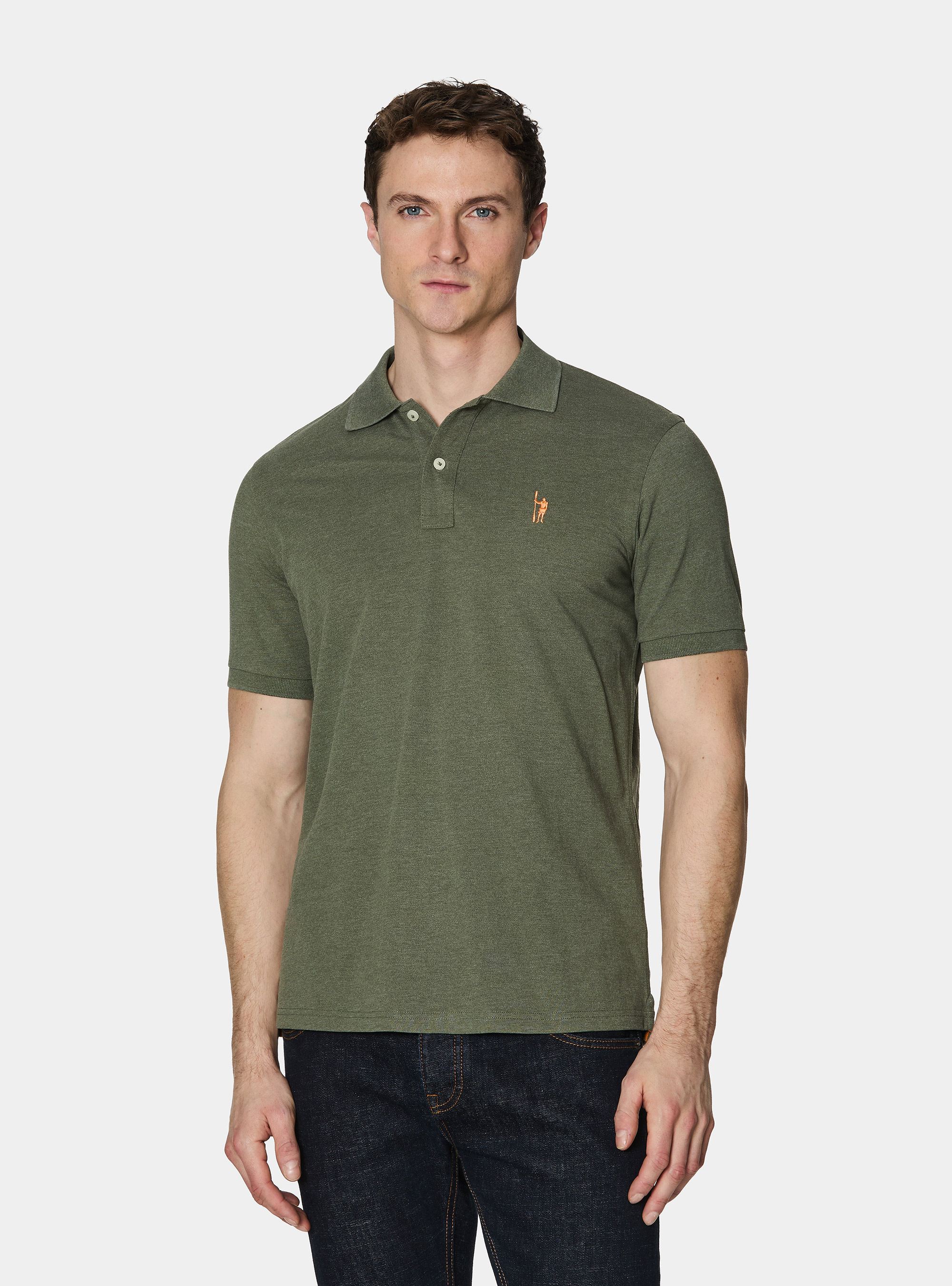 Classic piqu&eacute; polo shirt, SALVIA 0602C