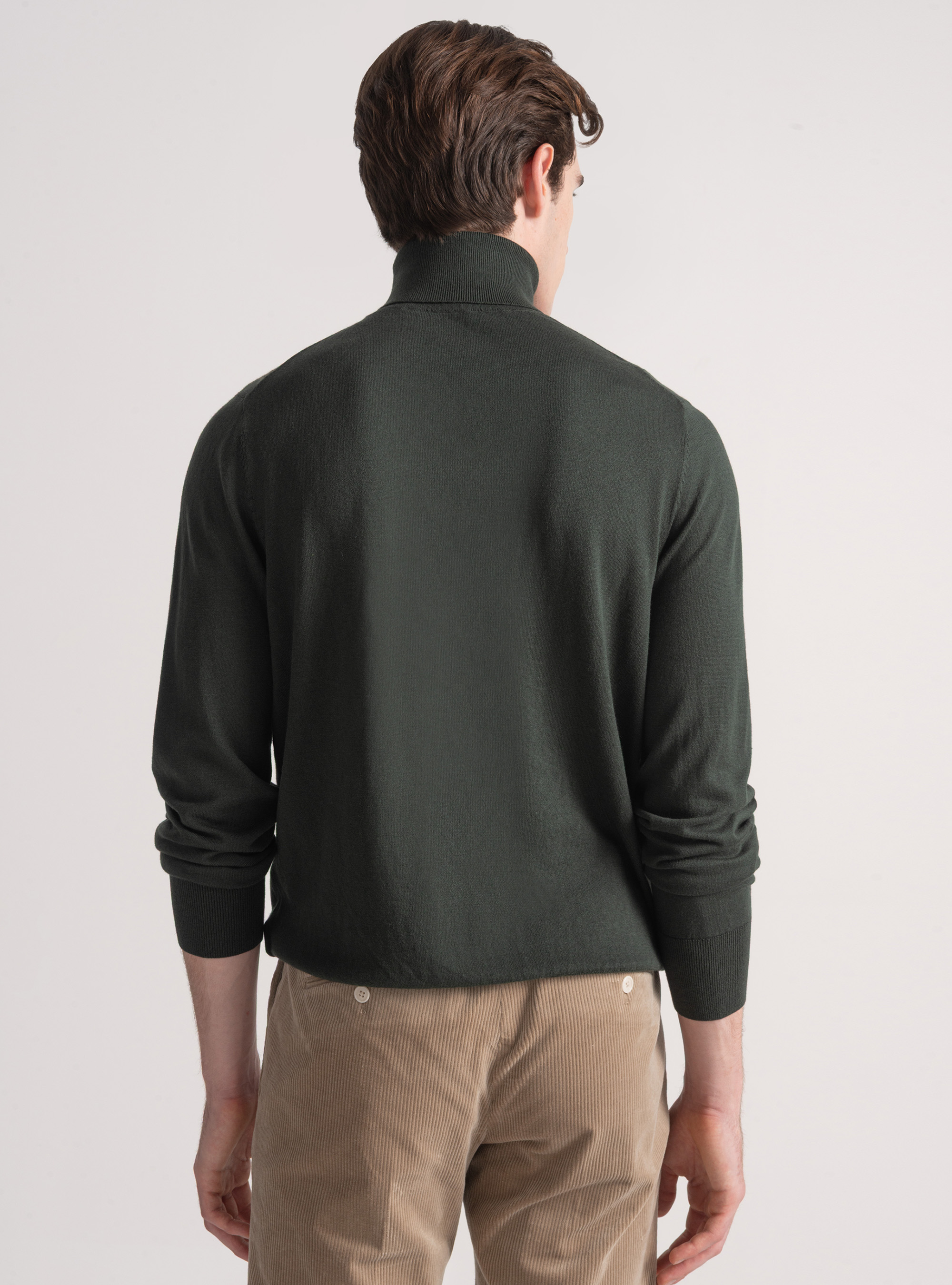 Silk and cashmere cotton turtleneck, MILITARE 0609C