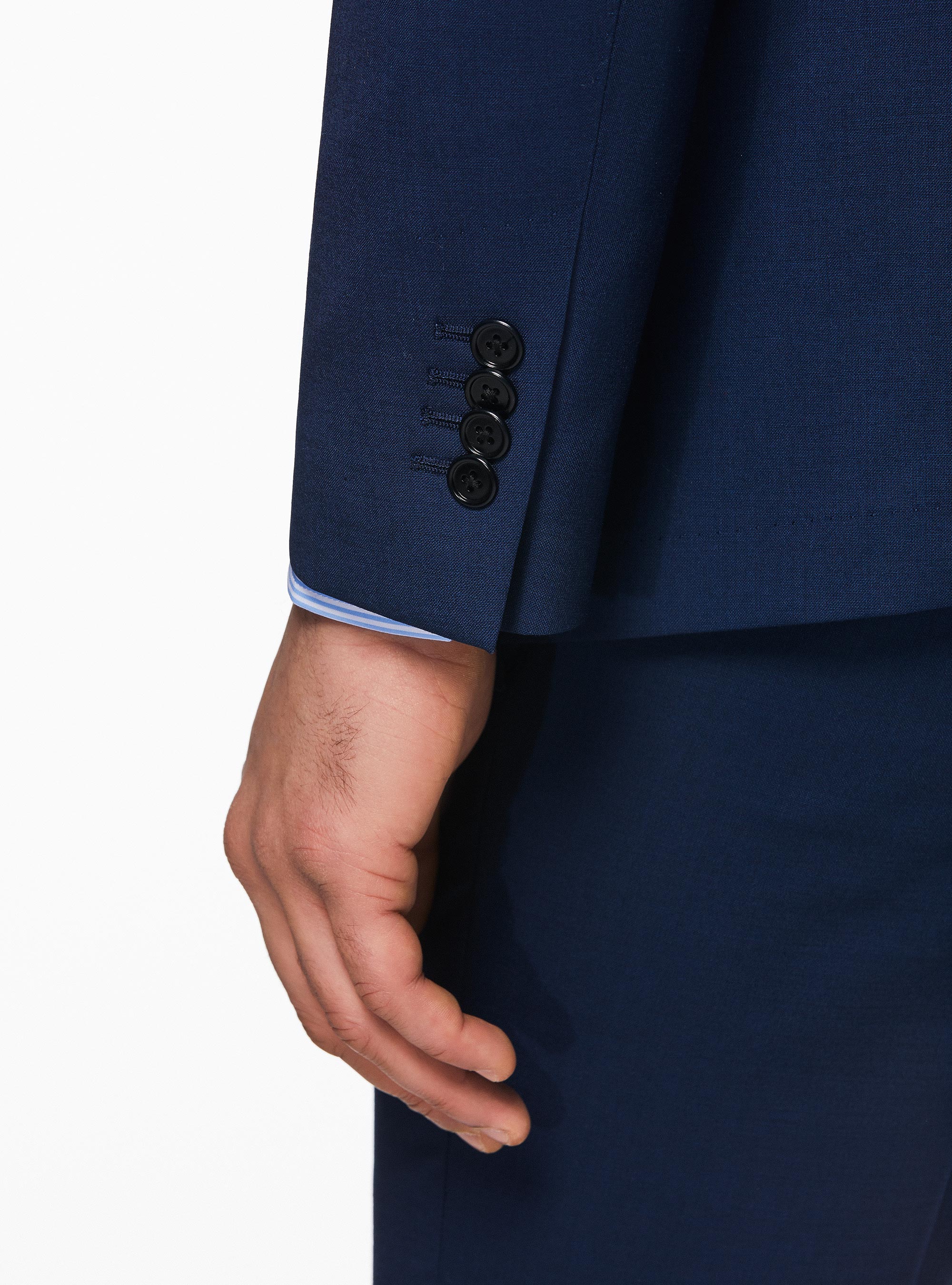 Giacca in pura lana superfine 120, BLU