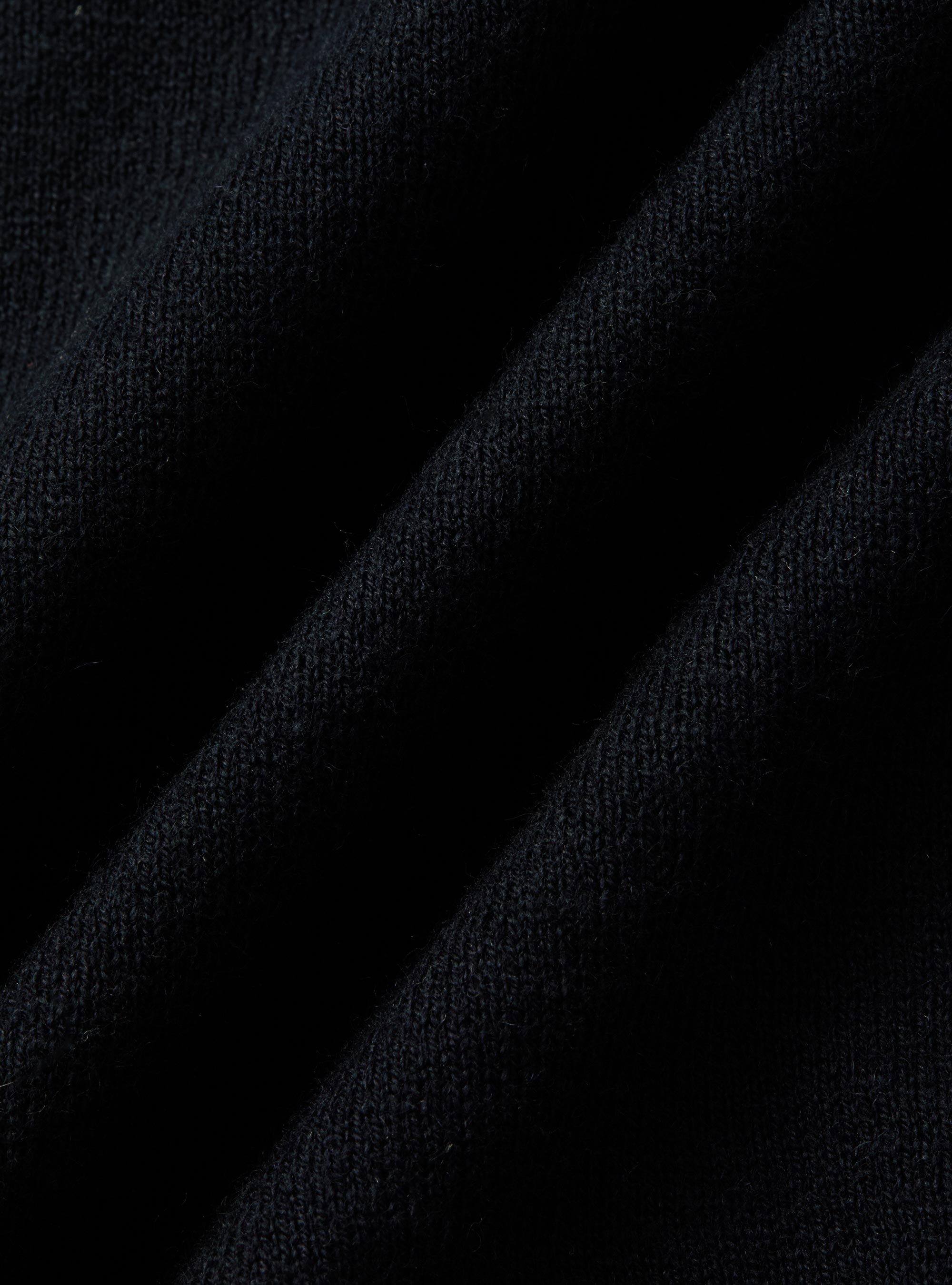 Double-breasted cotton and cashmere knit gilet, NAVY BLUE