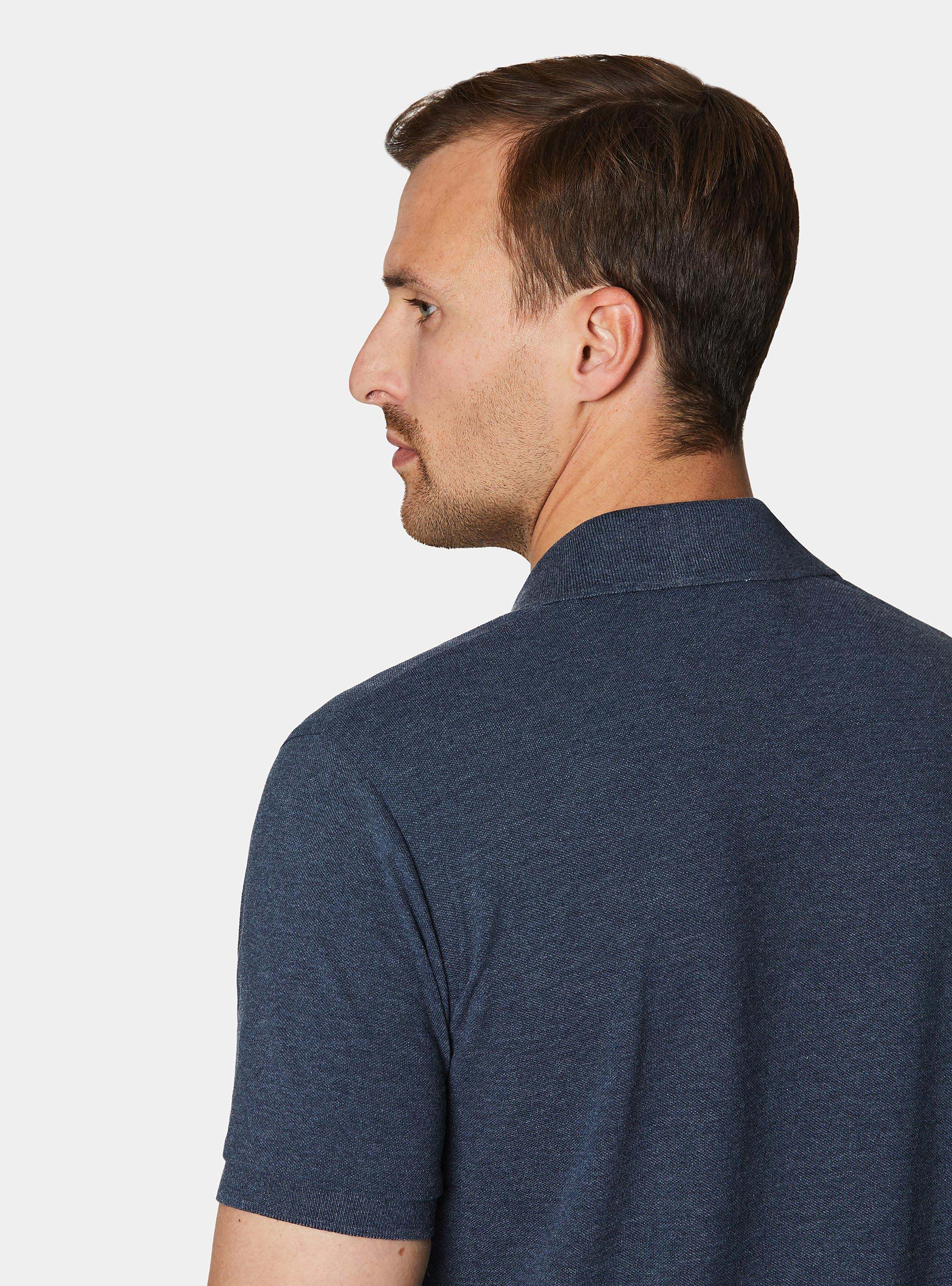 Classic piqu&eacute; polo shirt, INK