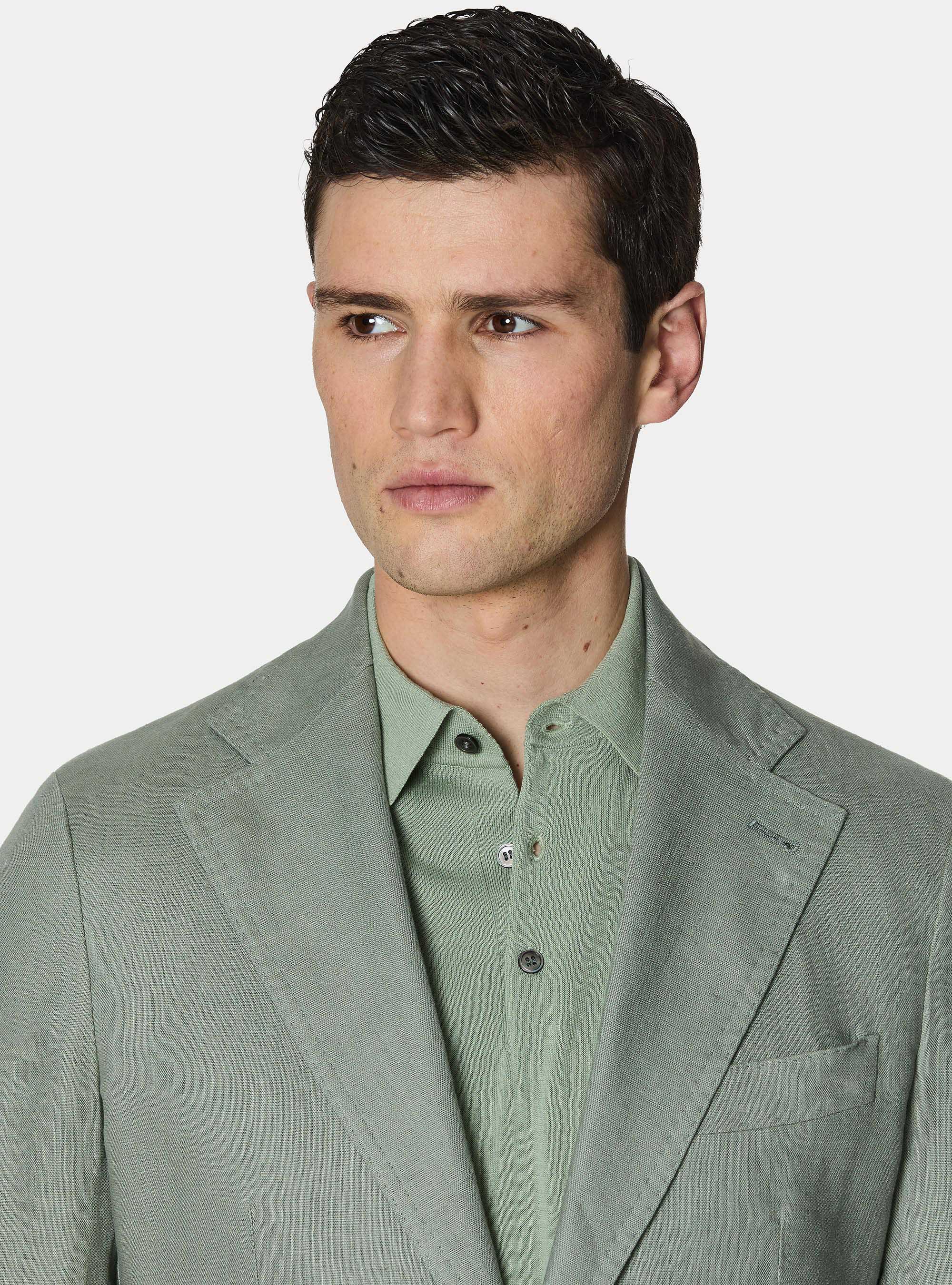 Anzugjacke aus reinem Leinen, SALVIA 0602C