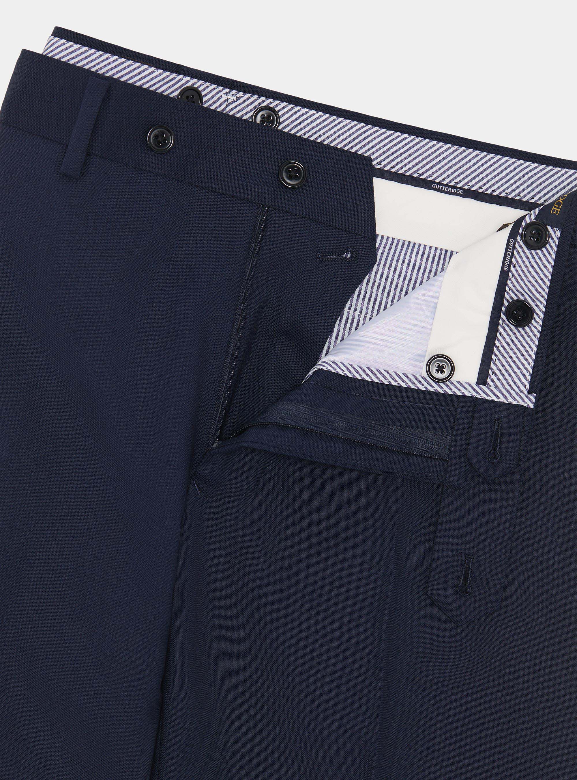 Pantaloni abito in pura lana Vitale Barberis Canonico, NAVY