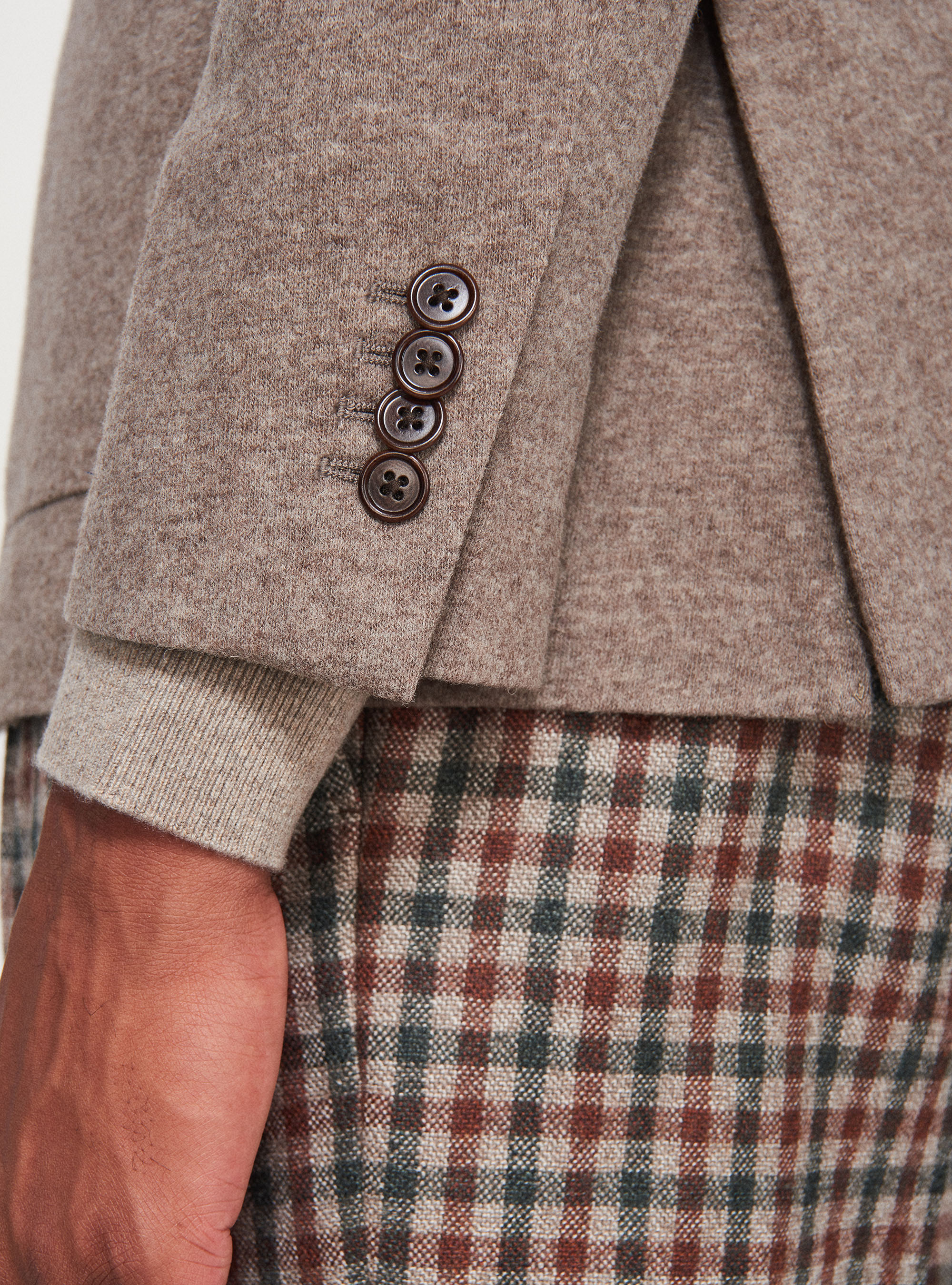 Giacca in lana sfoderata, SABBIA