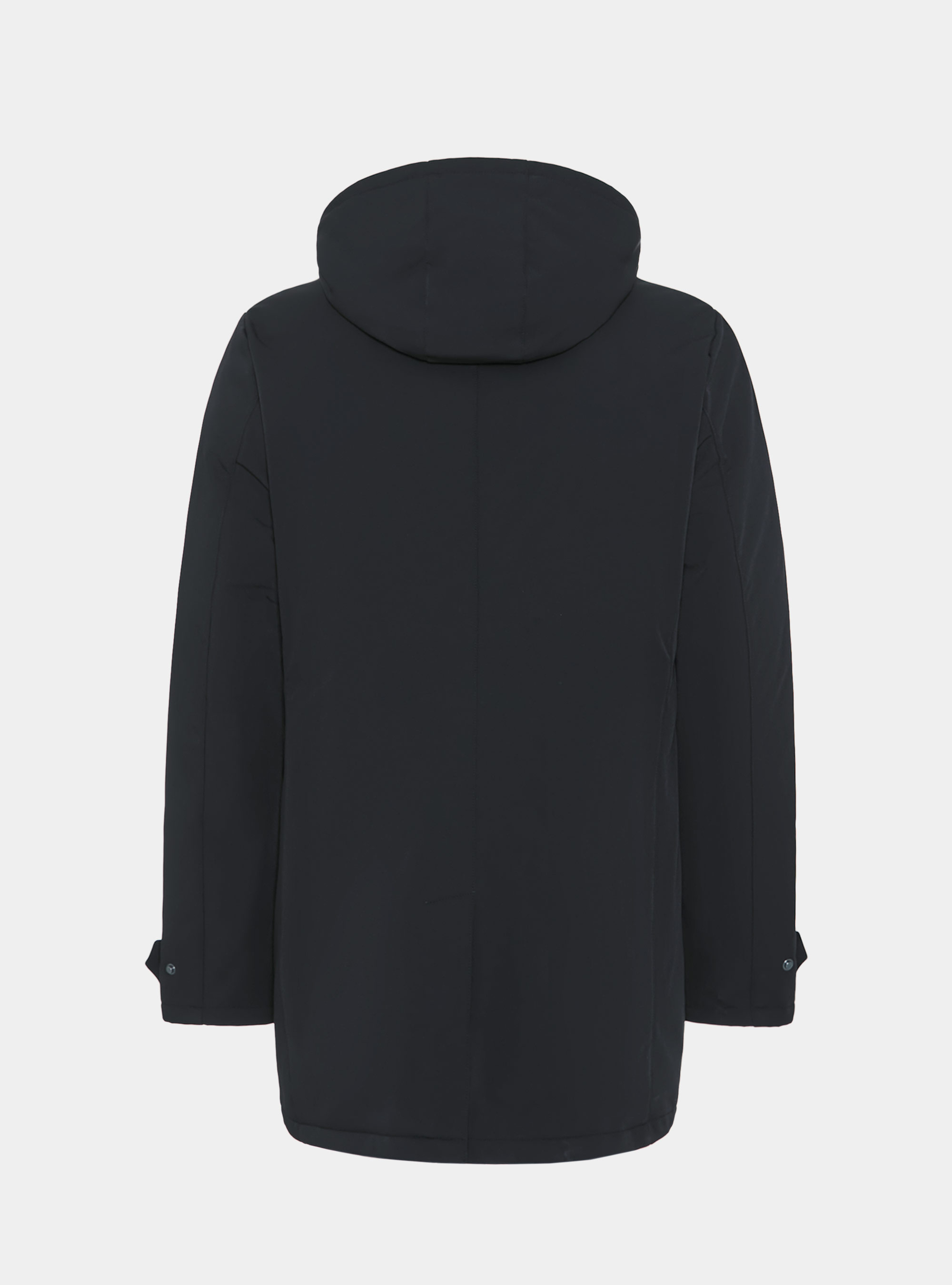 Parka técnica con capucha, AZUL MARINO