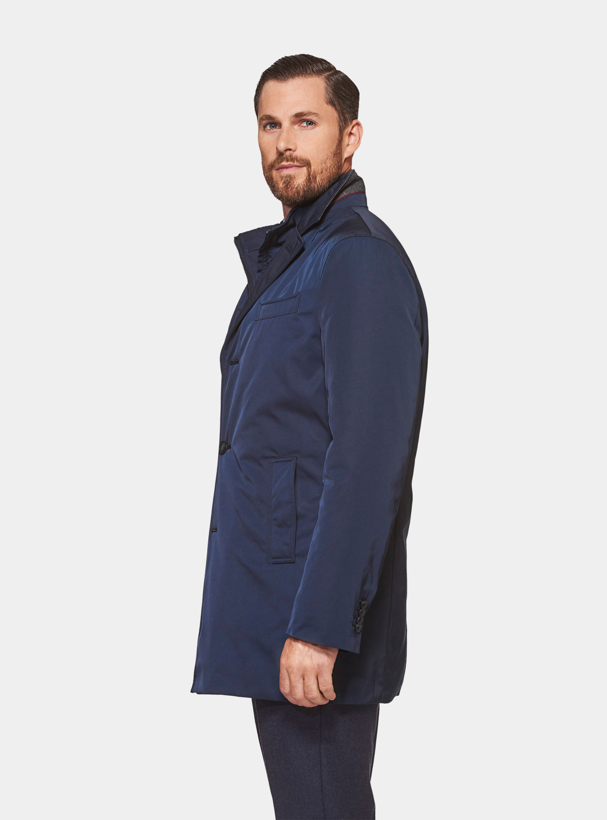 Overcoat, NAVY BLUE