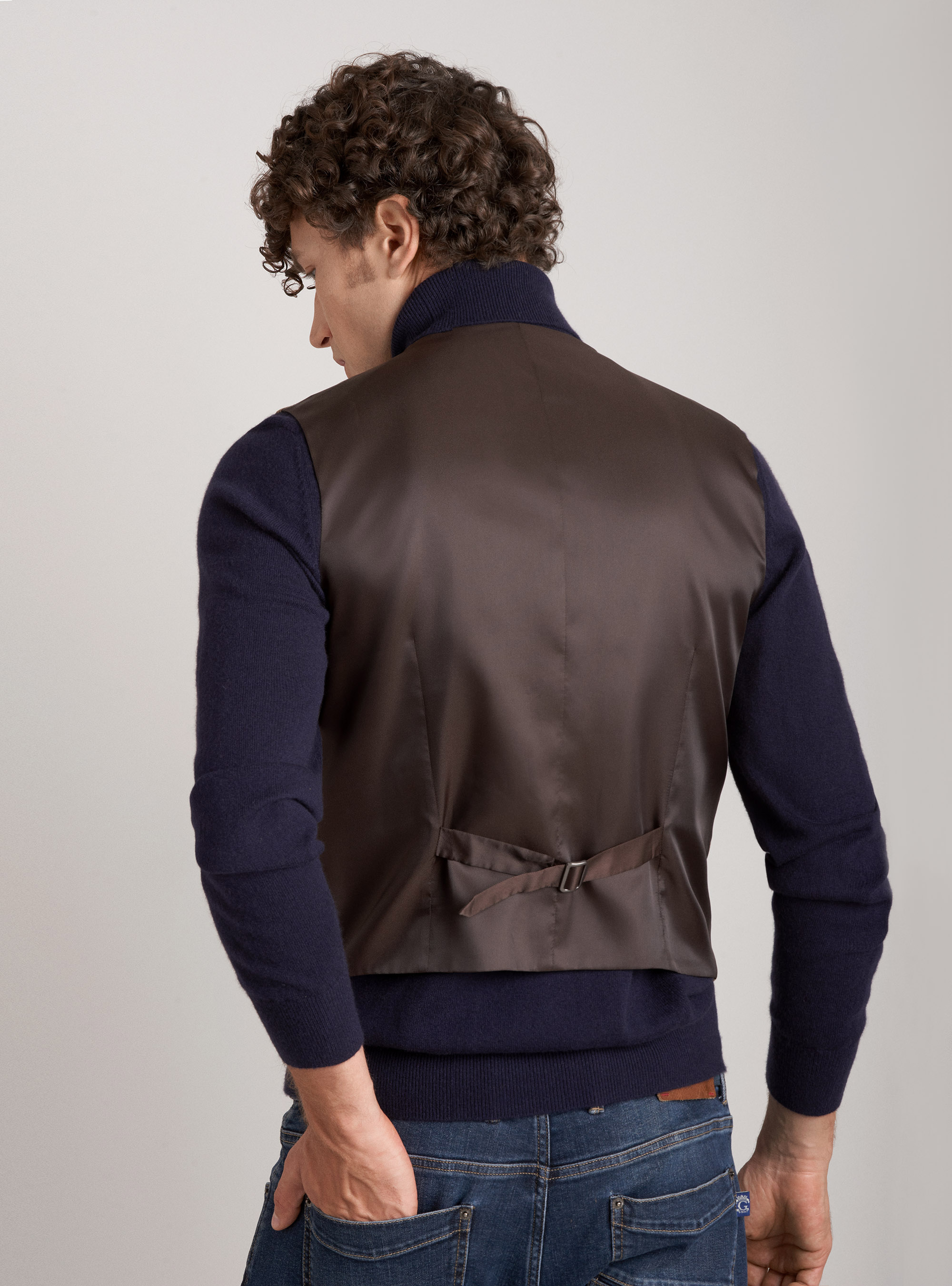 Chaleco de terciopelo de algod&oacute;n a rayas, ARENA