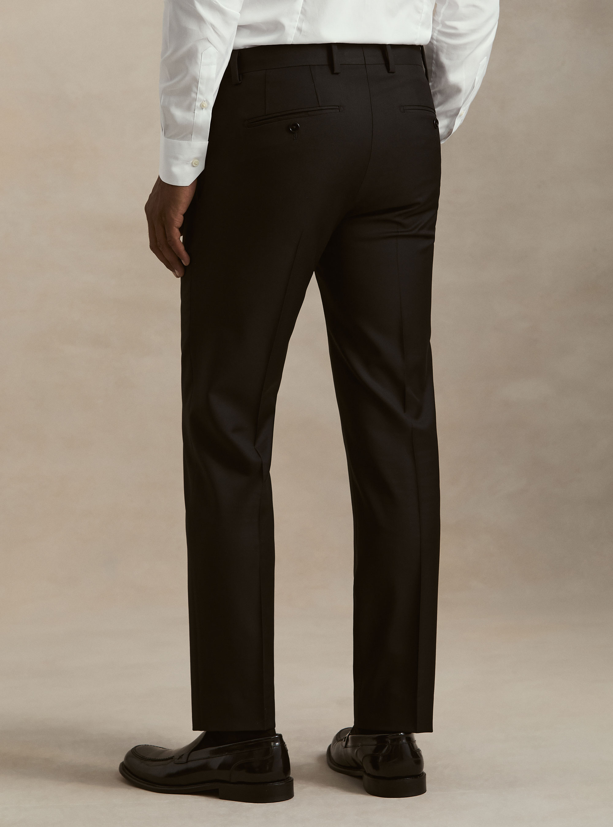 Suit trousers in pure wool by Vitale Barberis Canonico, BLACK