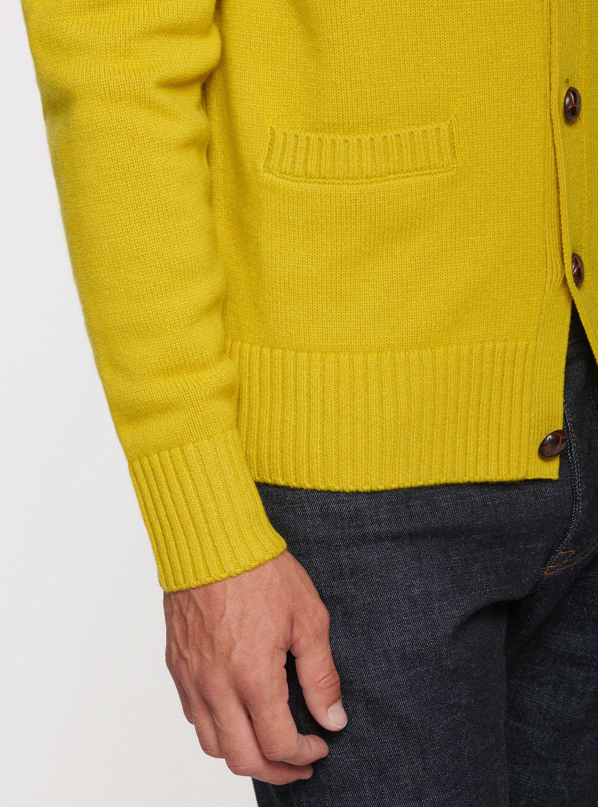 Lambswool and cashmere cardigan, 0711C OCRA