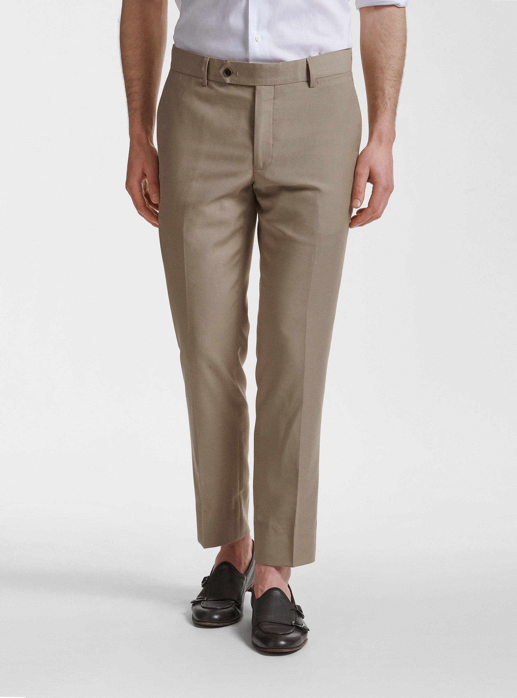 Slim fit suit trousers, MUD