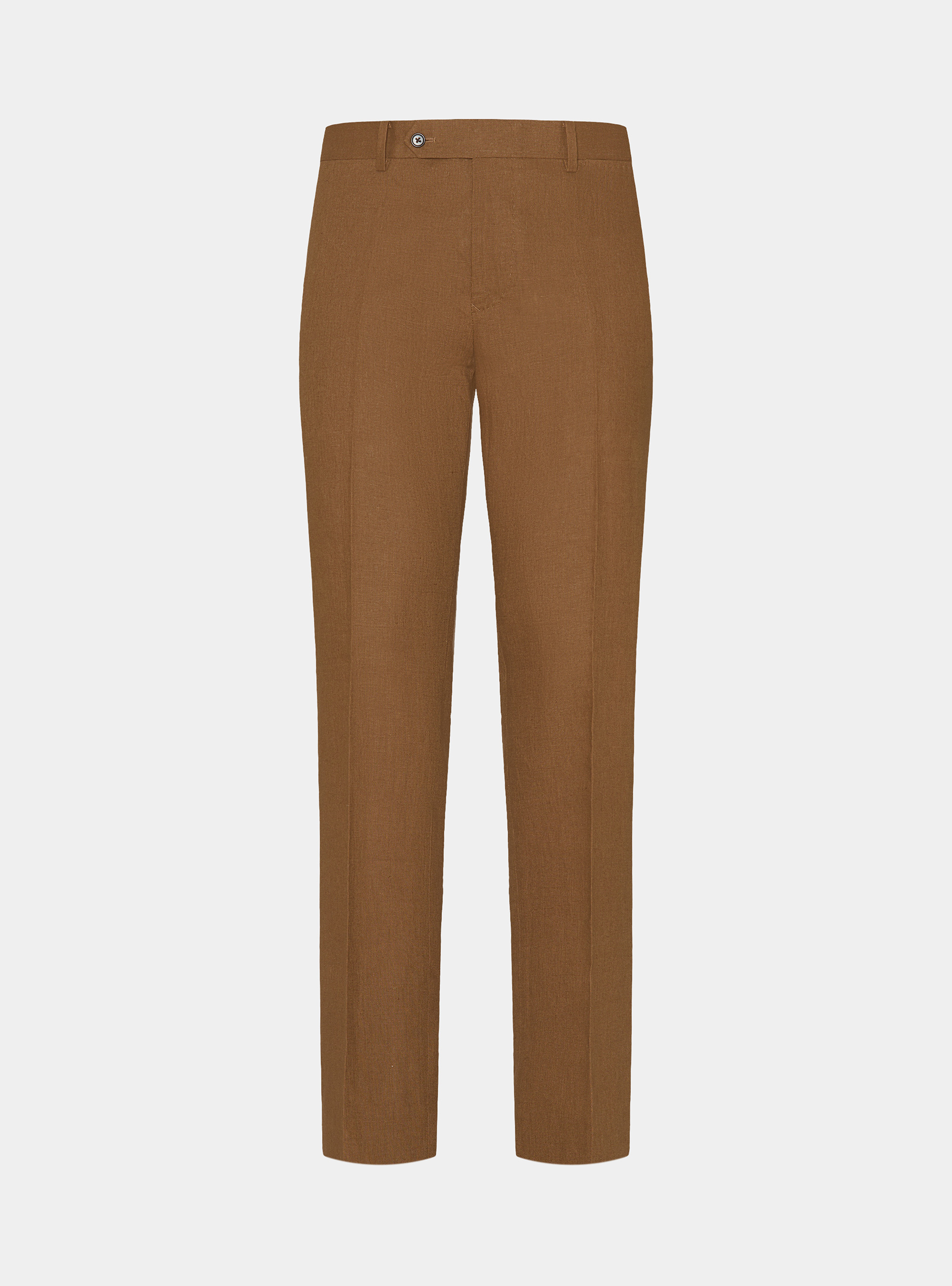 Anzughose aus reinem Leinen, TABACCO 0533C