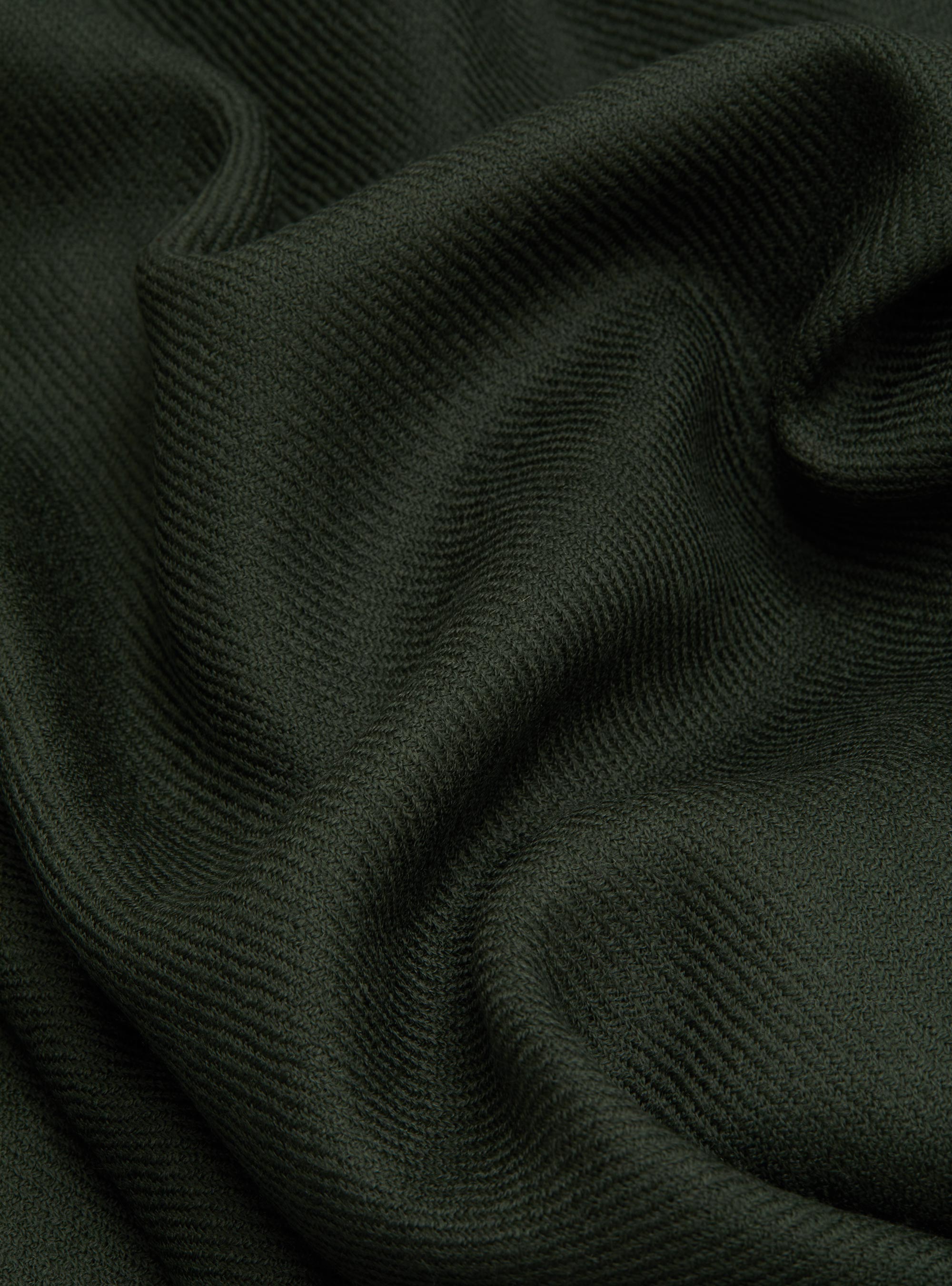 Sciarpa in lana con ricamo, MILITARE 0609C