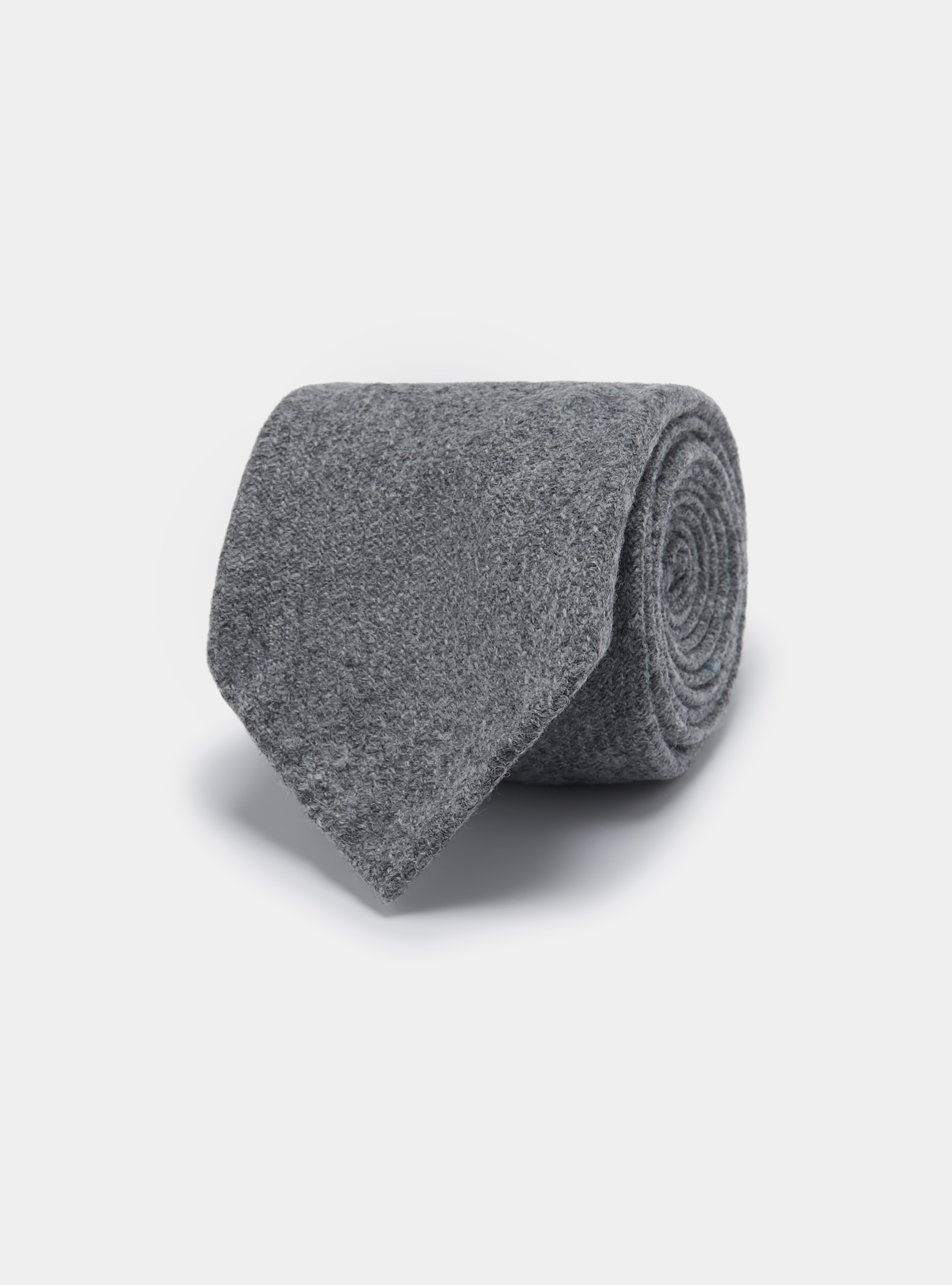 Cravatta in pura lana shetland, GRIGIO CHIARO