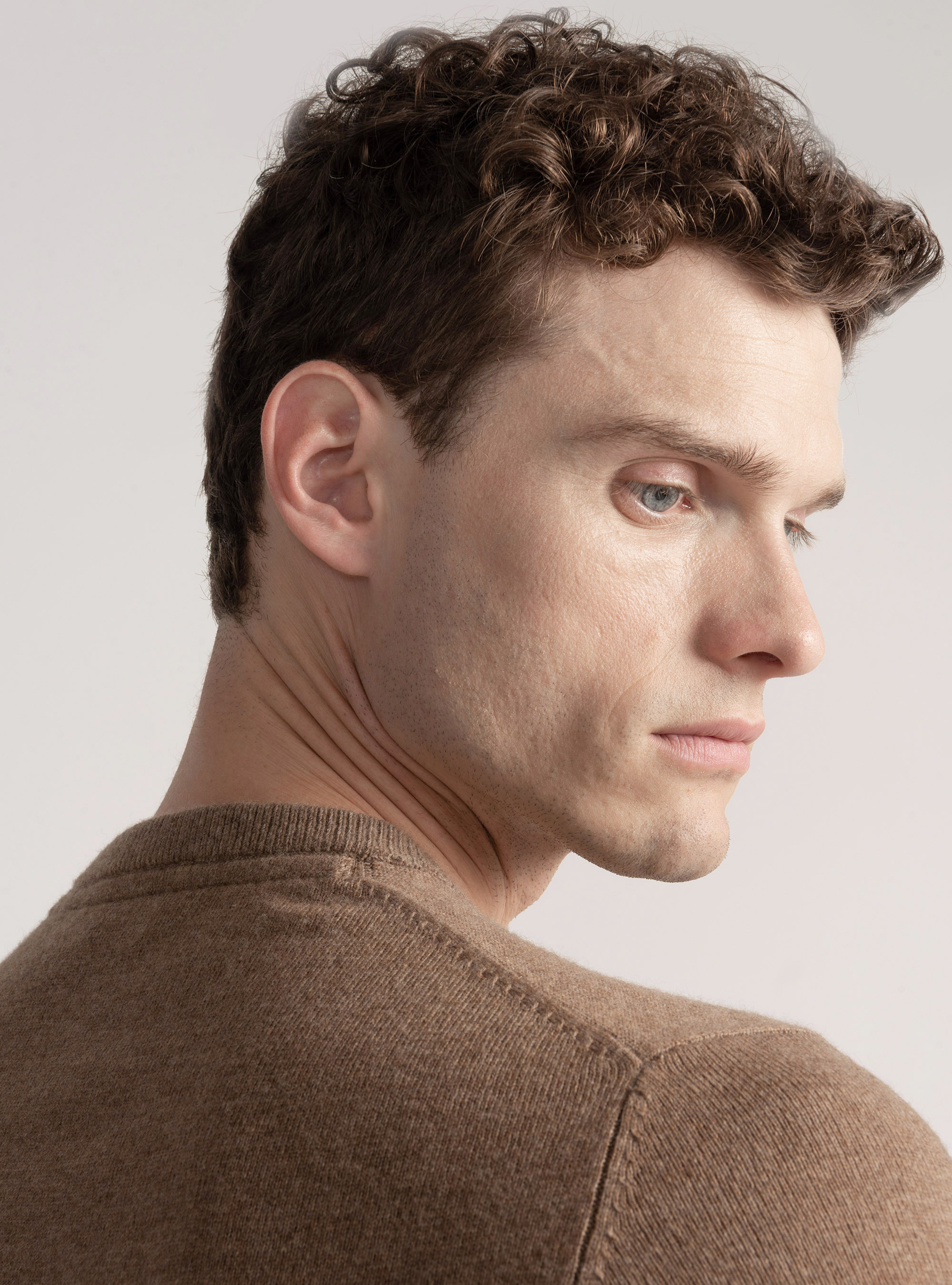 Trikot mit Rundhalsausschnitt aus Lambswool und Kaschmir, FANGO 0569C