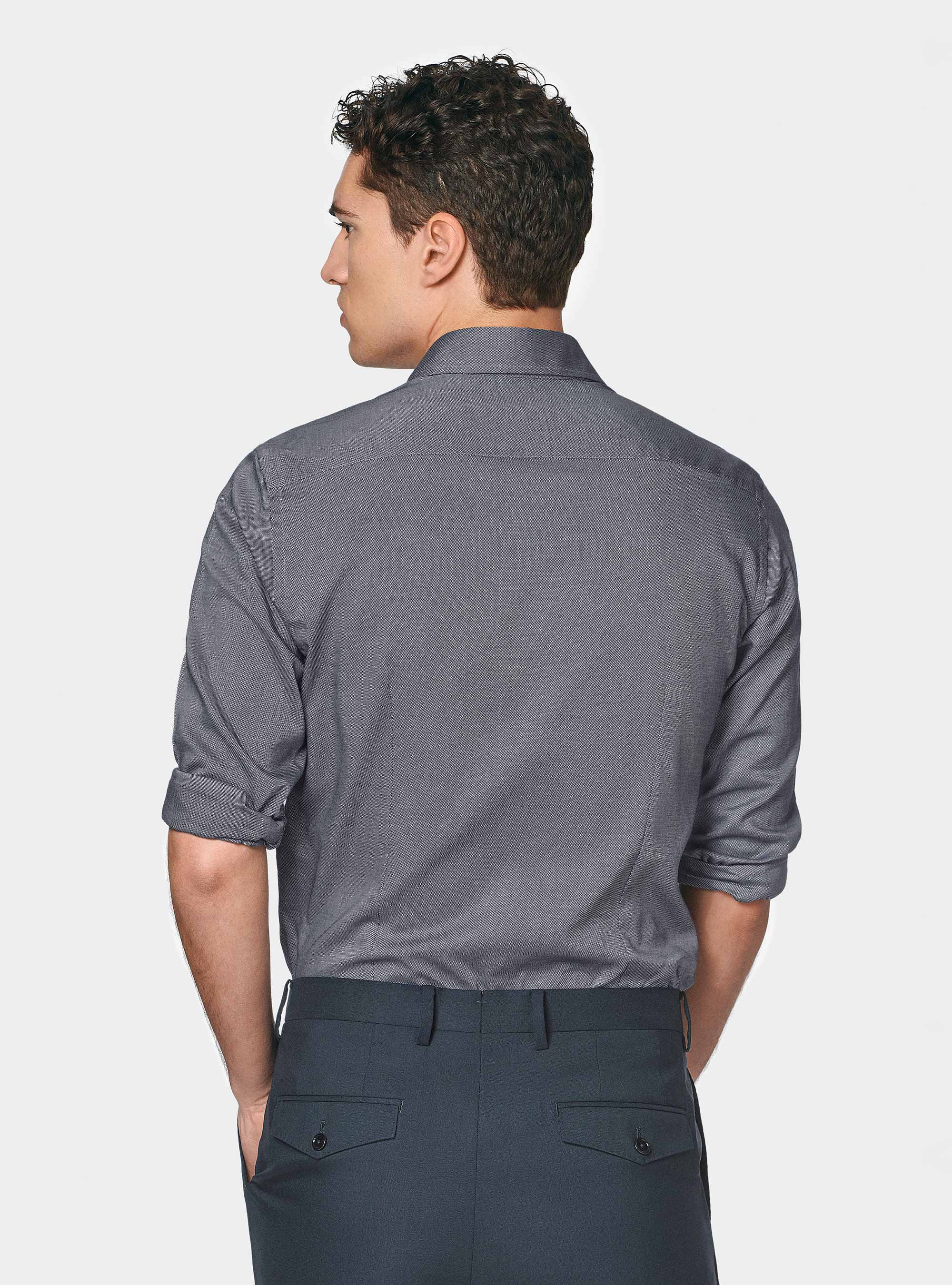 Chemise en coton oxford, BLEU MARINE