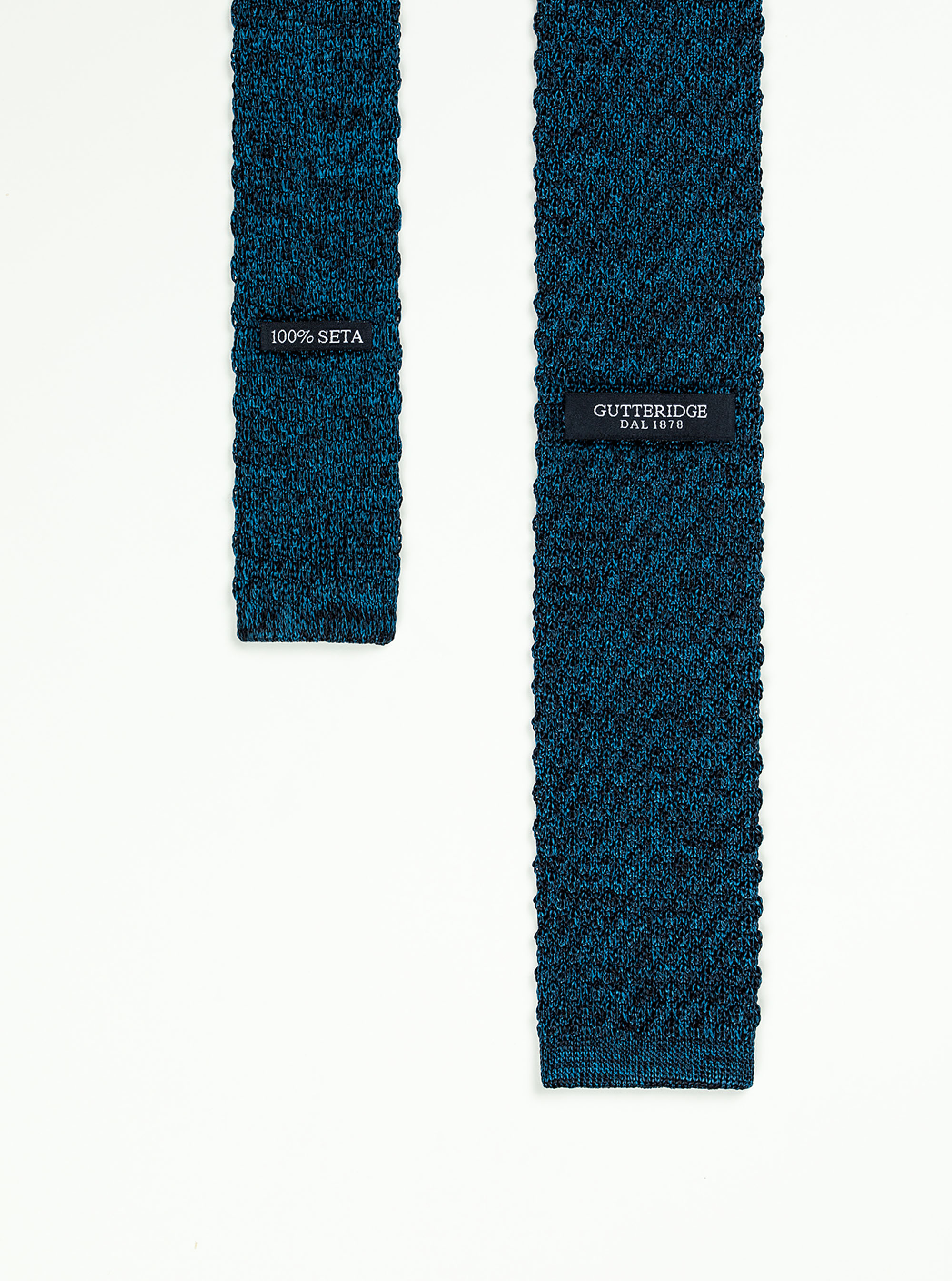 Cravatta a maglia t/unita grana grande, INCHIOSTRO