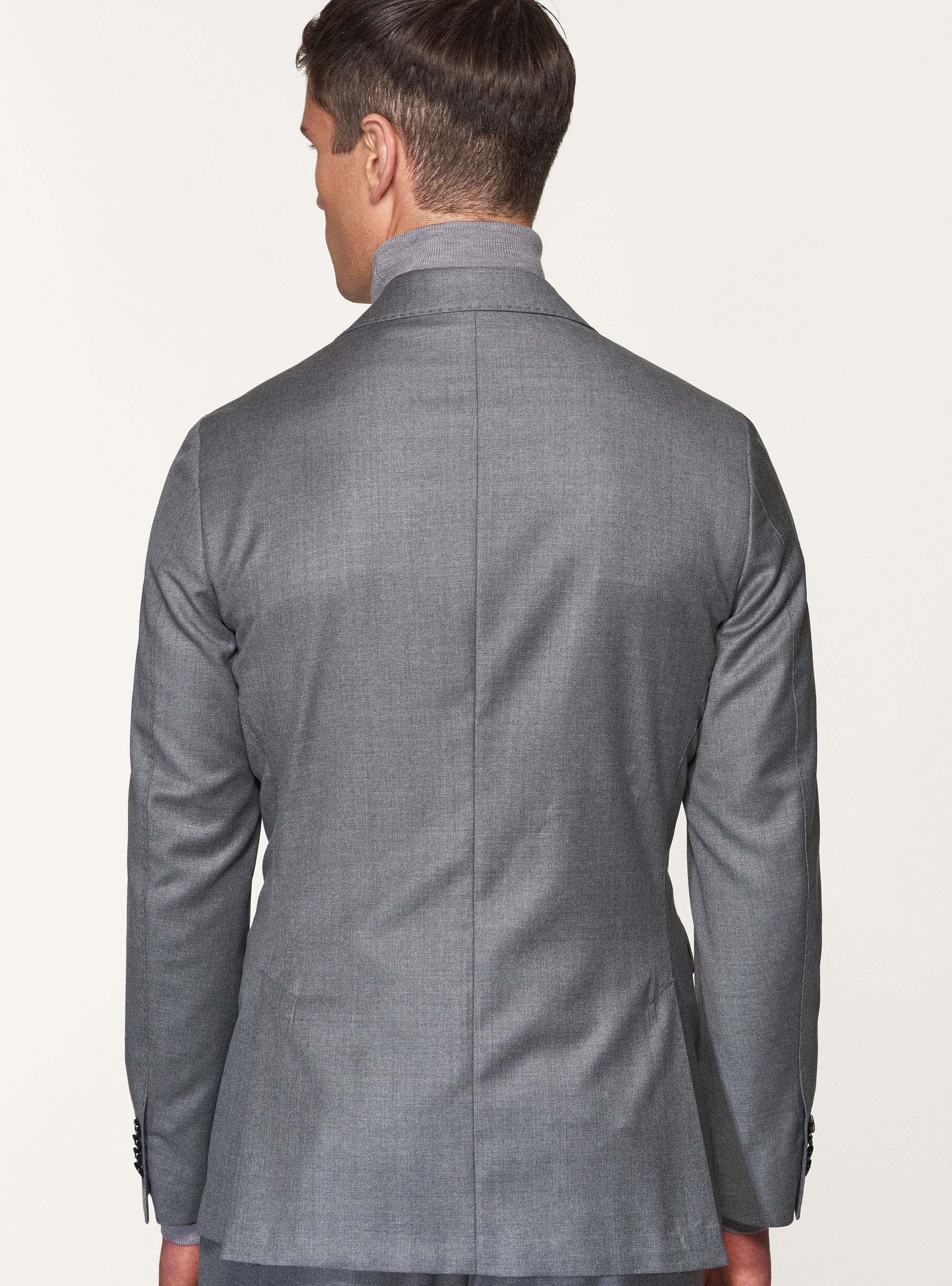 Americana de pura lana superfina 110's Vitale Barberis Canonico, GRIS MARENGO