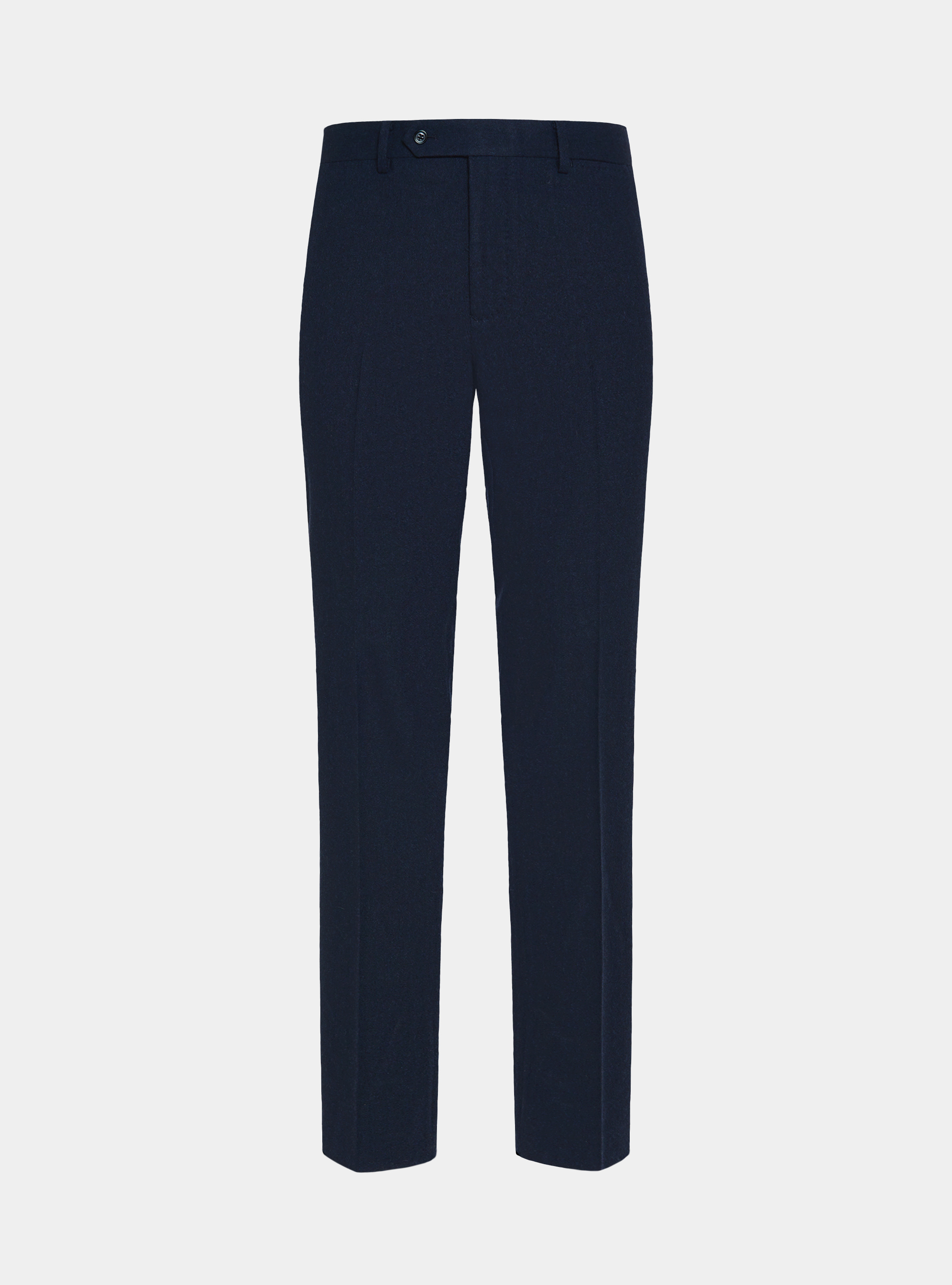 Pantaloni in flanella di misto lana Duemilagori, BLU NAVY