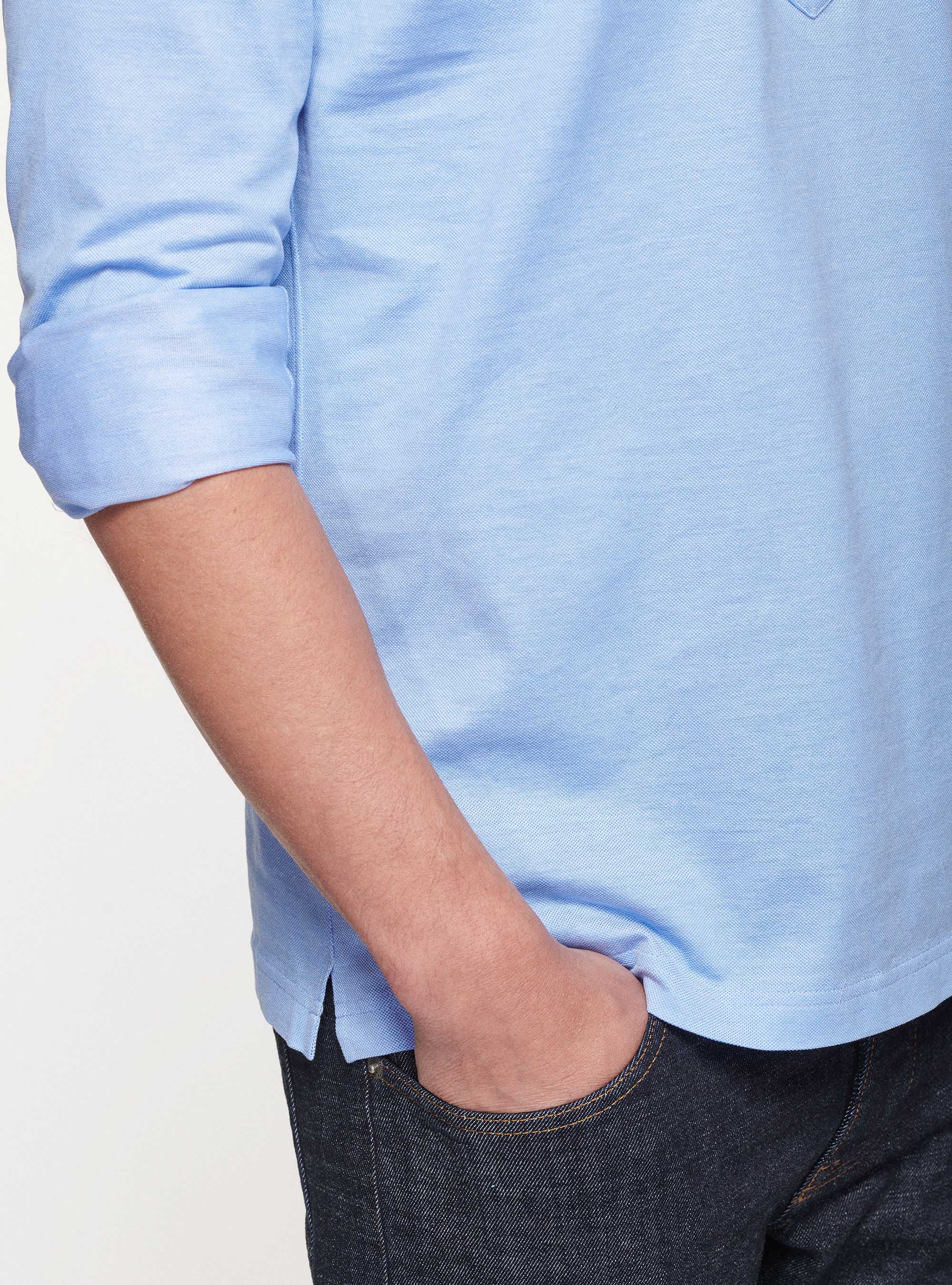 Piqué polo shirt, LIGHT BLUE