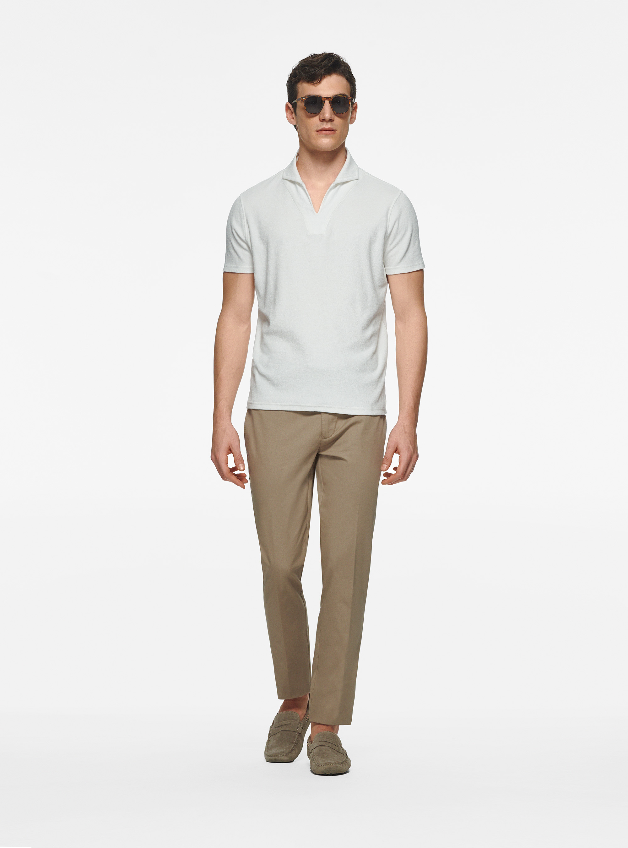 Lightweight twill slim trousers Lightweight twill slim trousers