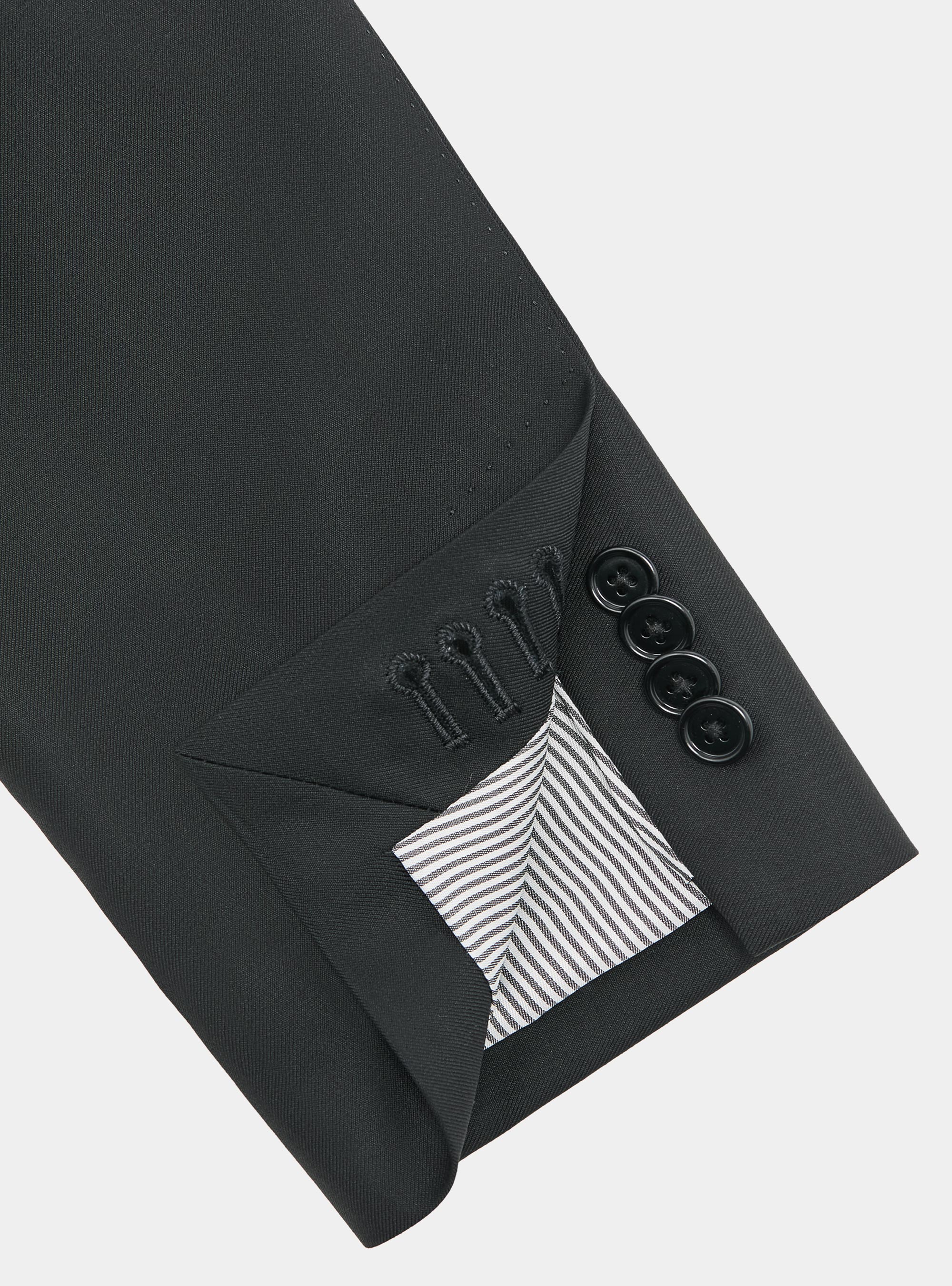 Americana de traje de pura lana Vitale Barberis Canonico, NEGRO