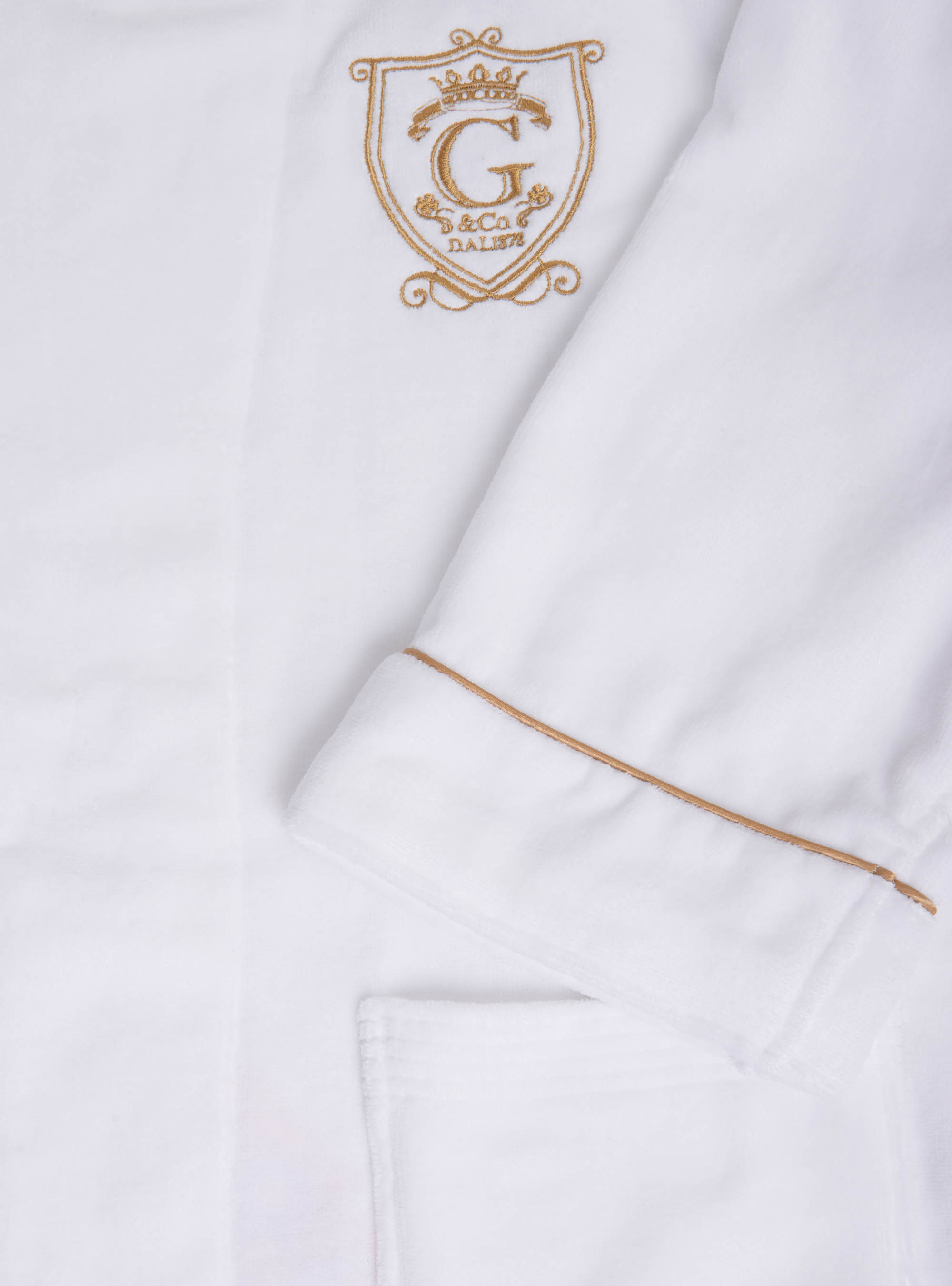 Cotton bathrobe, WHITE