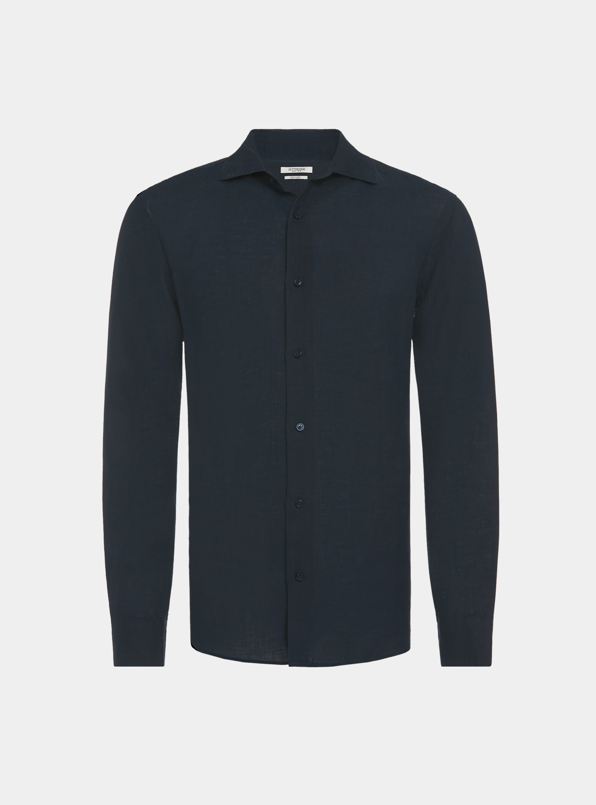 Pure linen shirt, NAVY BLUE
