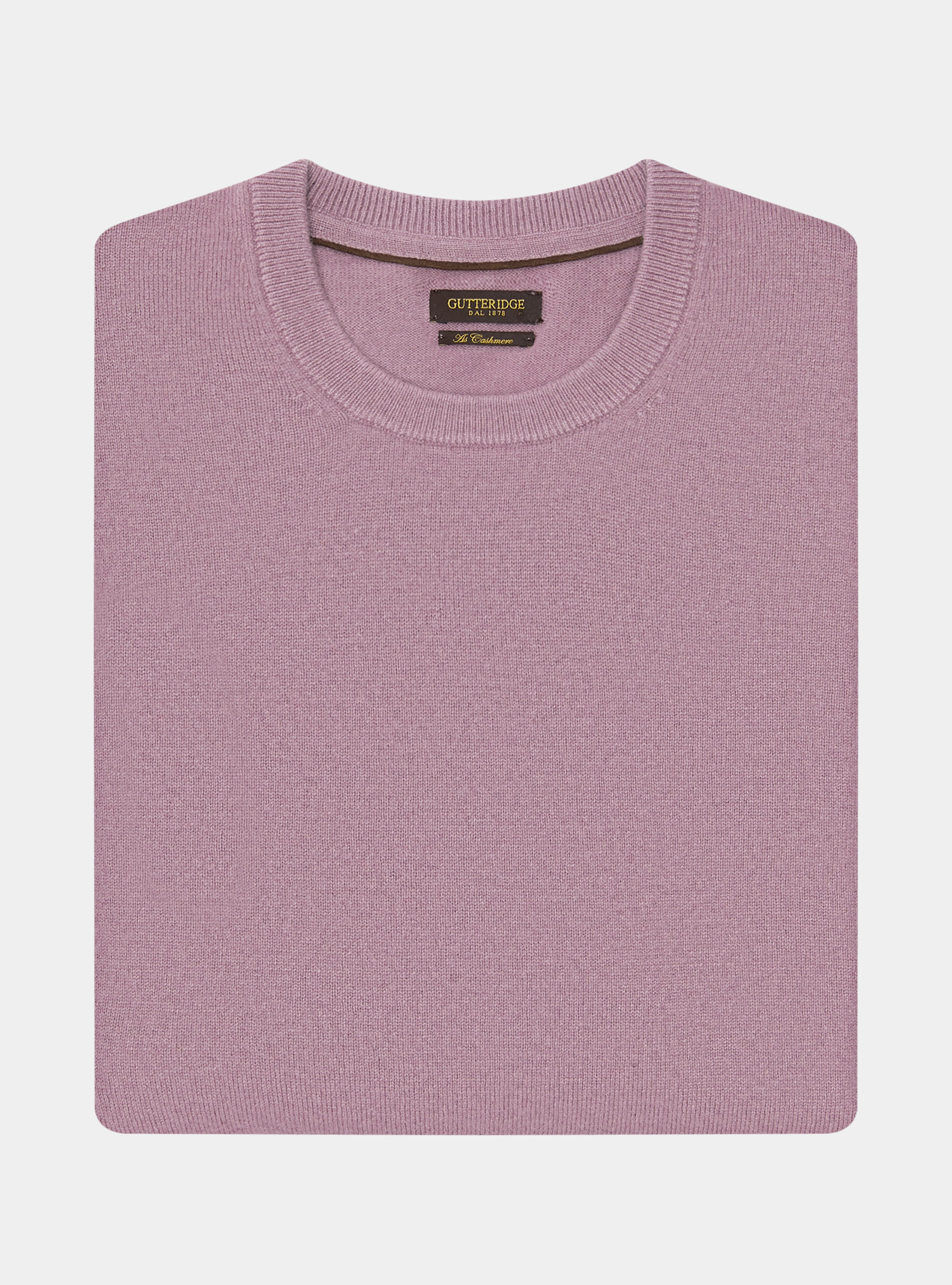 Maglia girocollo in lambswool e cashmere, LAVANDA 0465C
