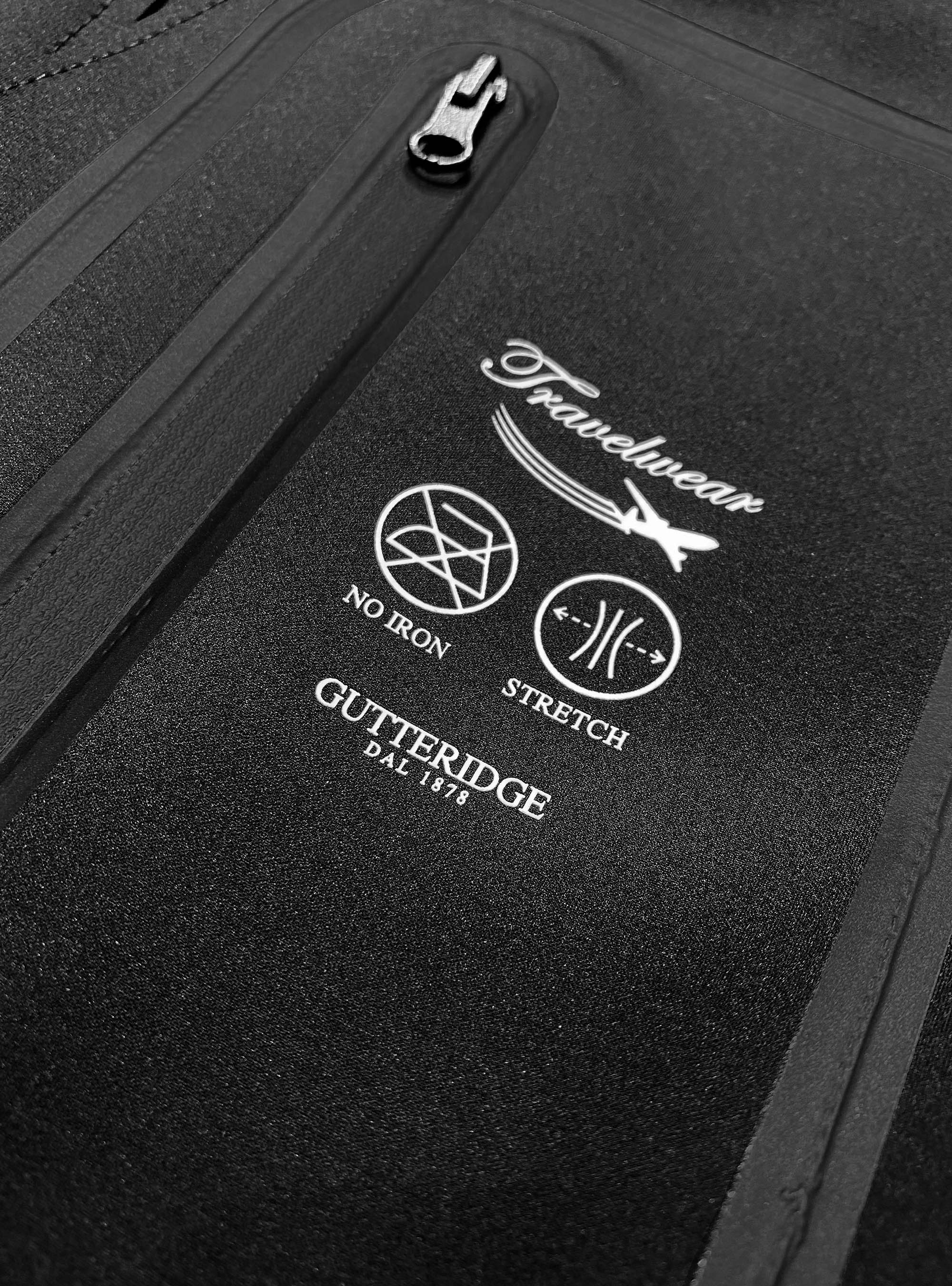 Cappotto monopetto travelwear, NERO