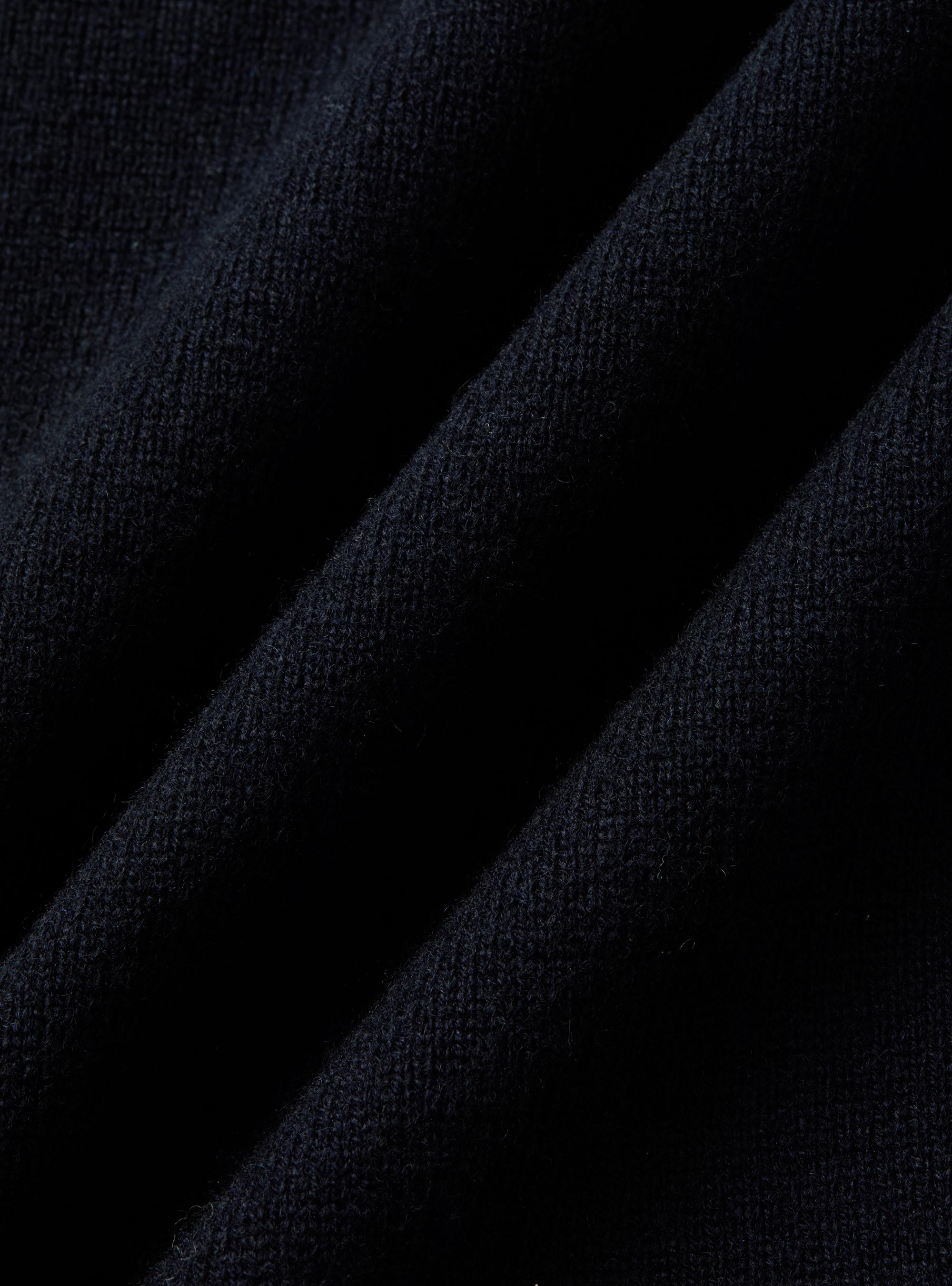 Lambswool and cashmere crewneck sweater, NAVY BLUE
