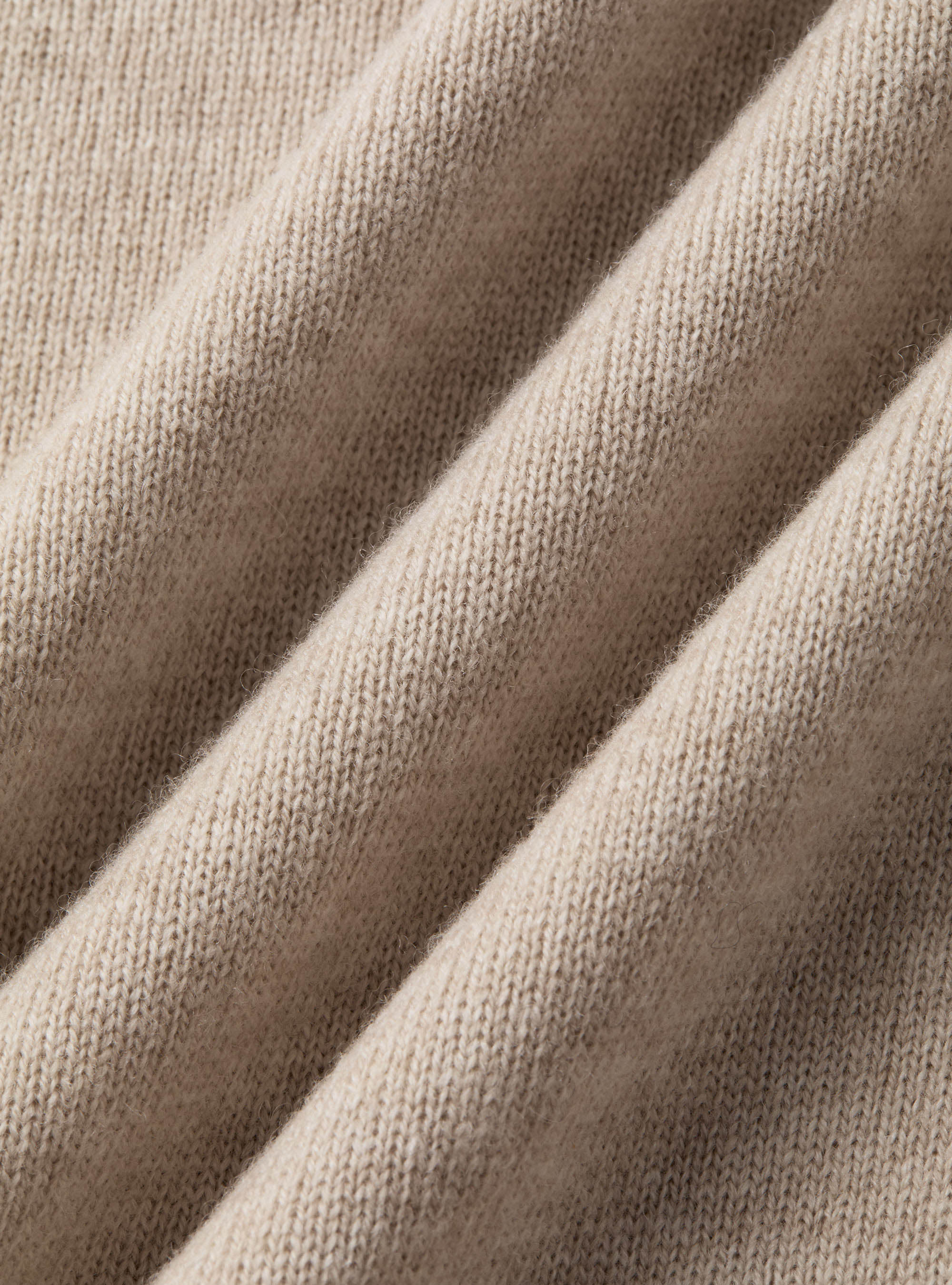Girocollo in maglia in lambswool cashmere, ECRU